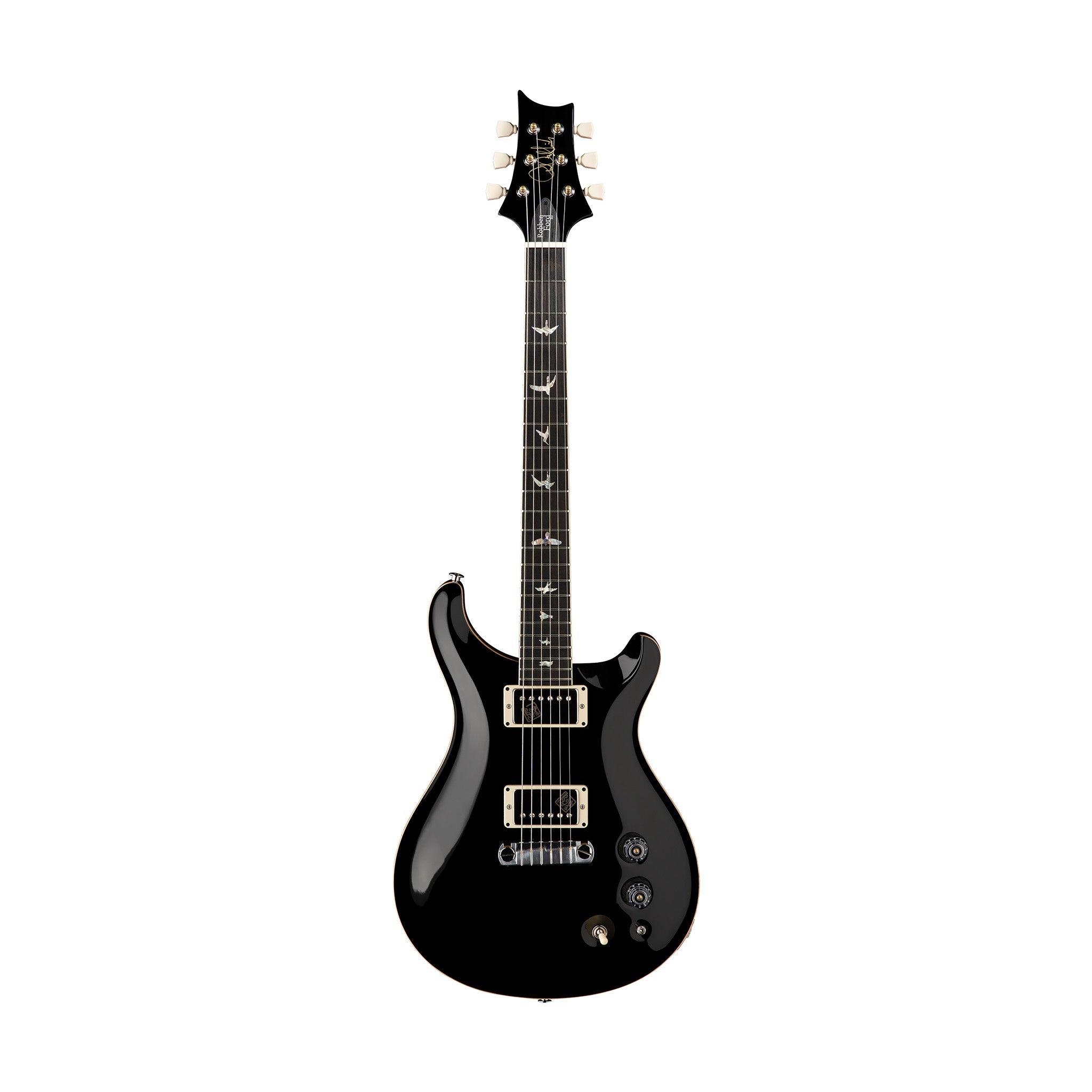 PRS Robben Ford Limited Edition McCarty Electric Guitar w/Case, Gloss Nitro Black, 0345162 - Zoso Music