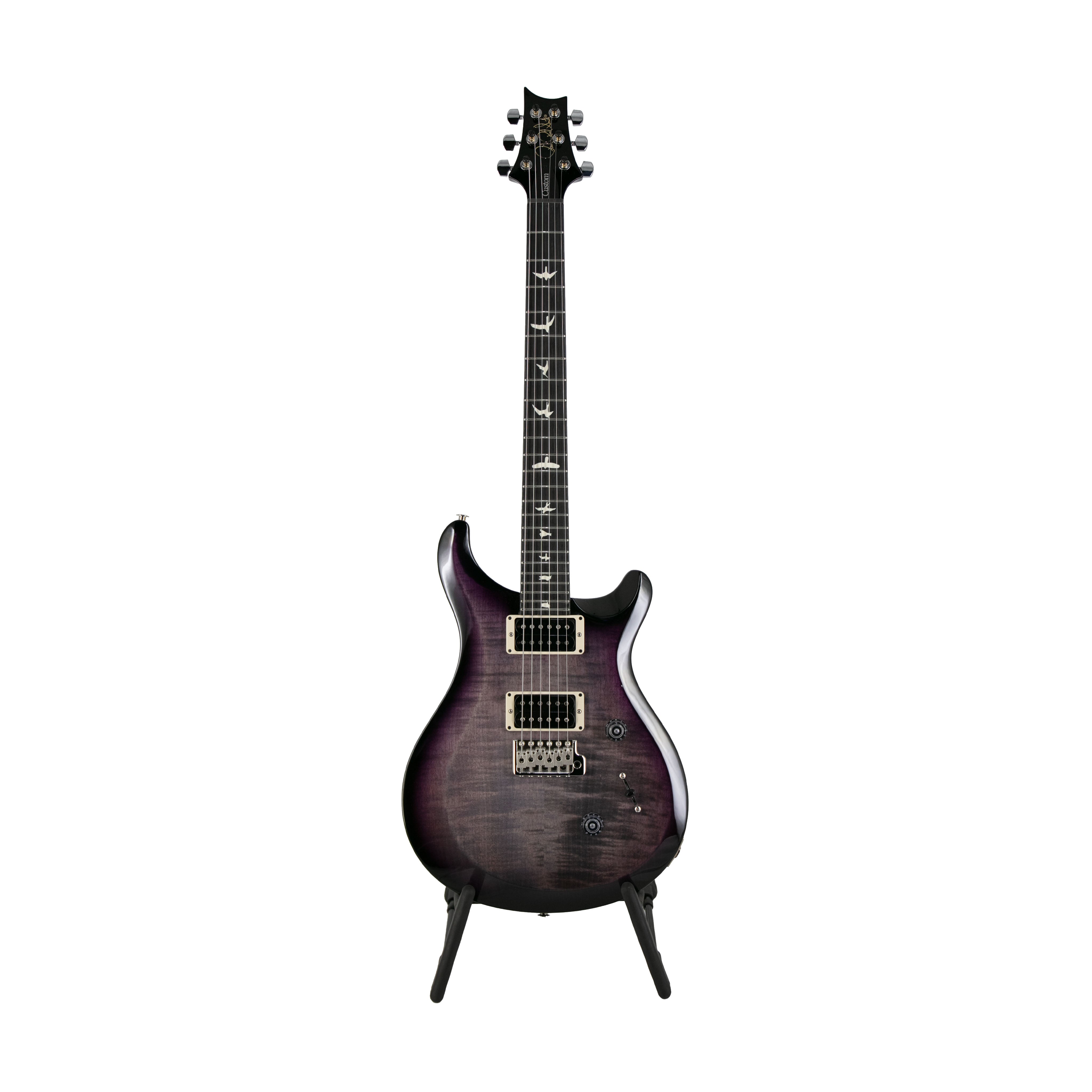 PRS S2 Custom 24 Electric Guitar w/Bag, Custom Color, Faded Grey Black/Purple Burst - Zoso Music
