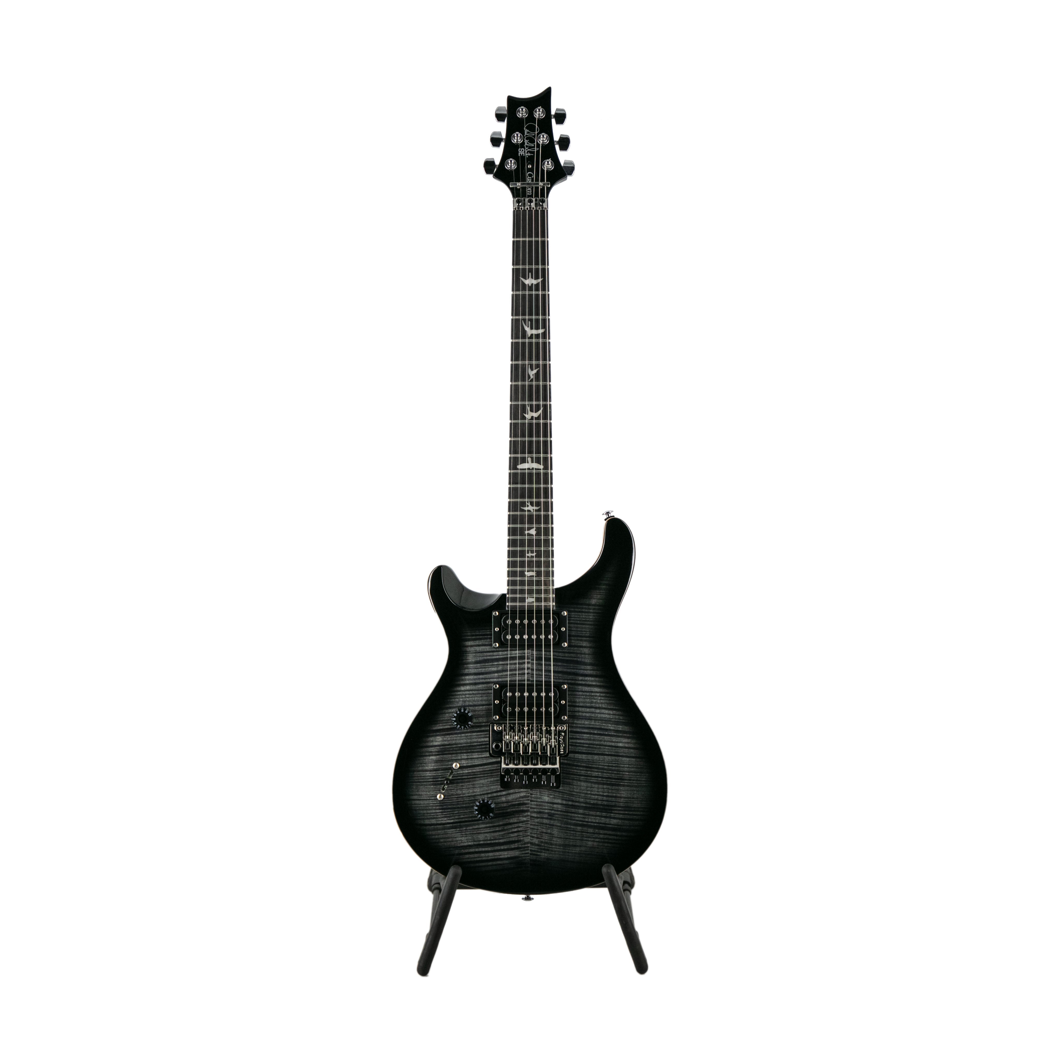 PRS SE Custom 24 Floyd Left-Handed Electric Guitar, Charcoal Burst |  PRS |  ELECTRIC GUITAR |  Zoso Music