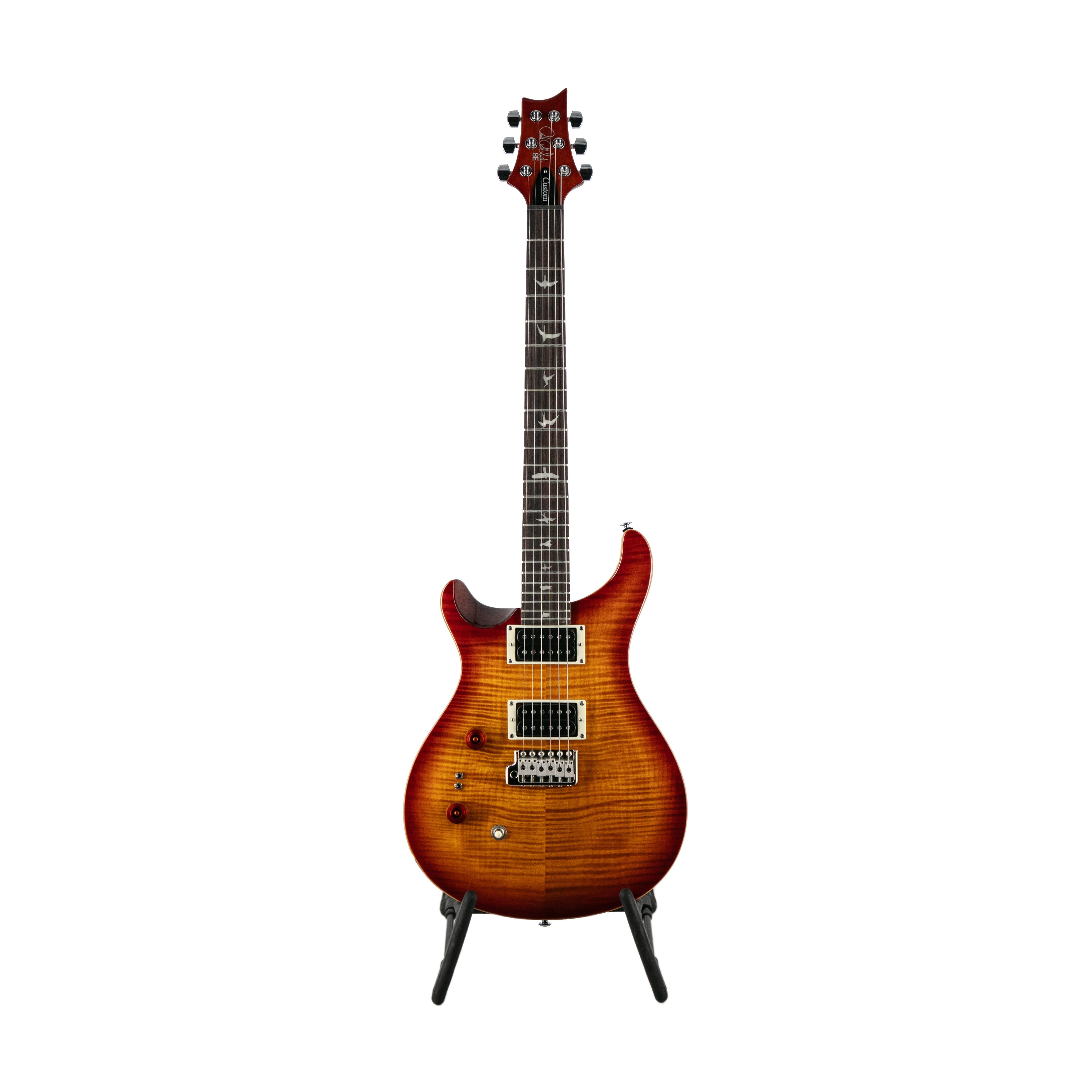 PRS SE Custom 24-08 Left-Handed Electric Guitar, Vintage Sunburst |  PRS |  ELECTRIC GUITAR |  Zoso Music