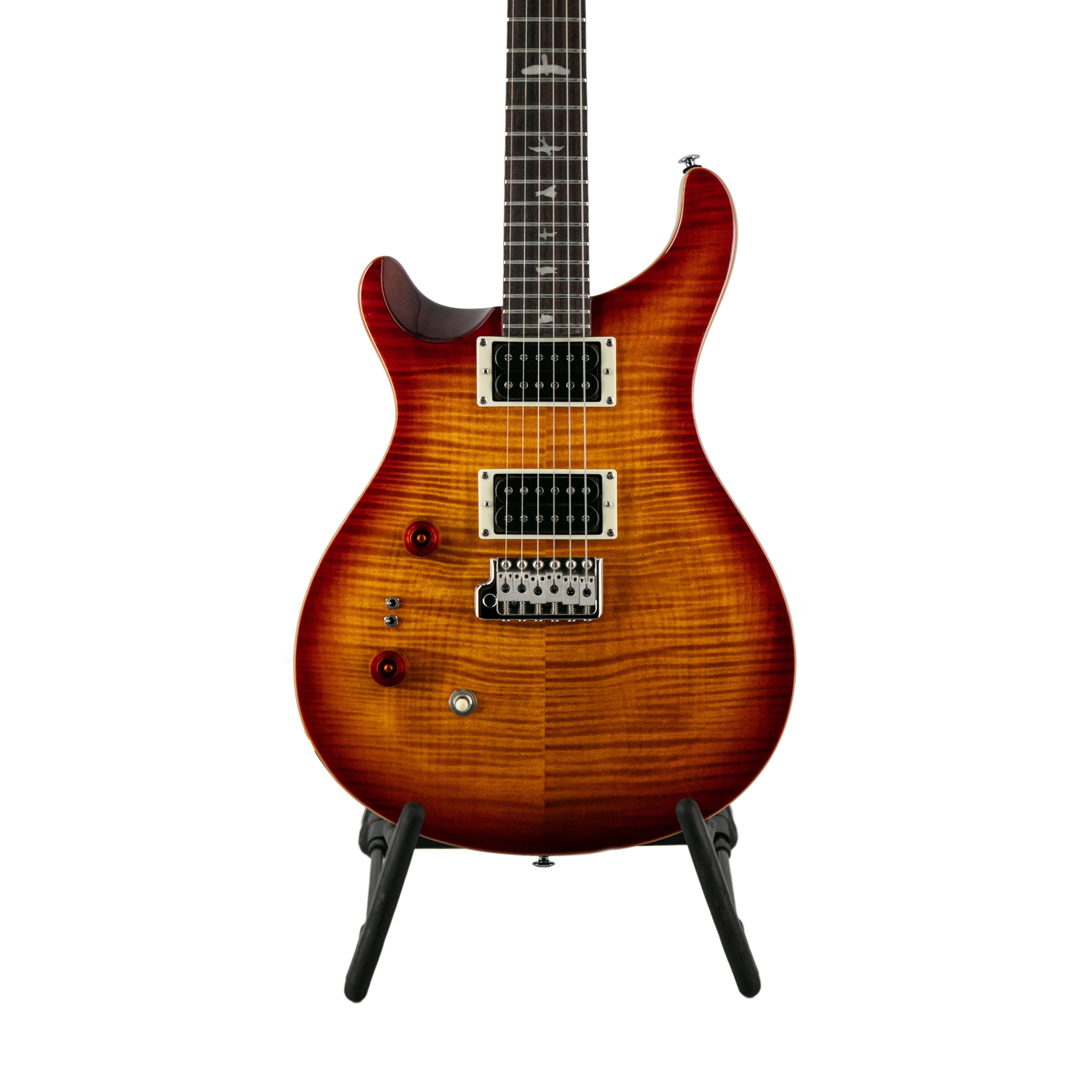 PRS SE Custom 24-08 Left-Handed Electric Guitar, Vintage Sunburst | Zoso Music Sdn Bhd