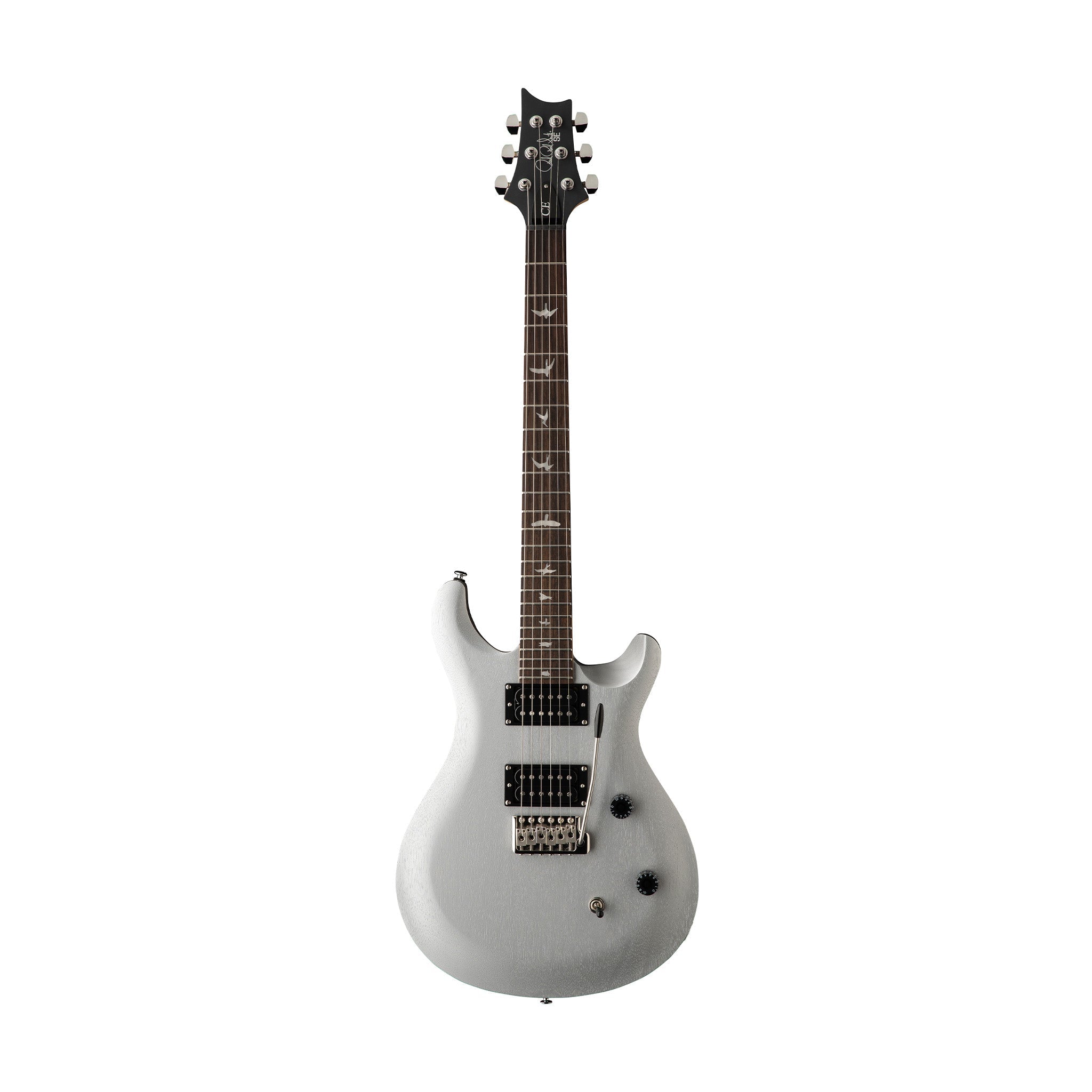 PRS SE CE24 Standard Satin Electric Guitar w/Bag, Metallic Silver |  PRS |  ELECTRIC GUITAR |  Zoso Music