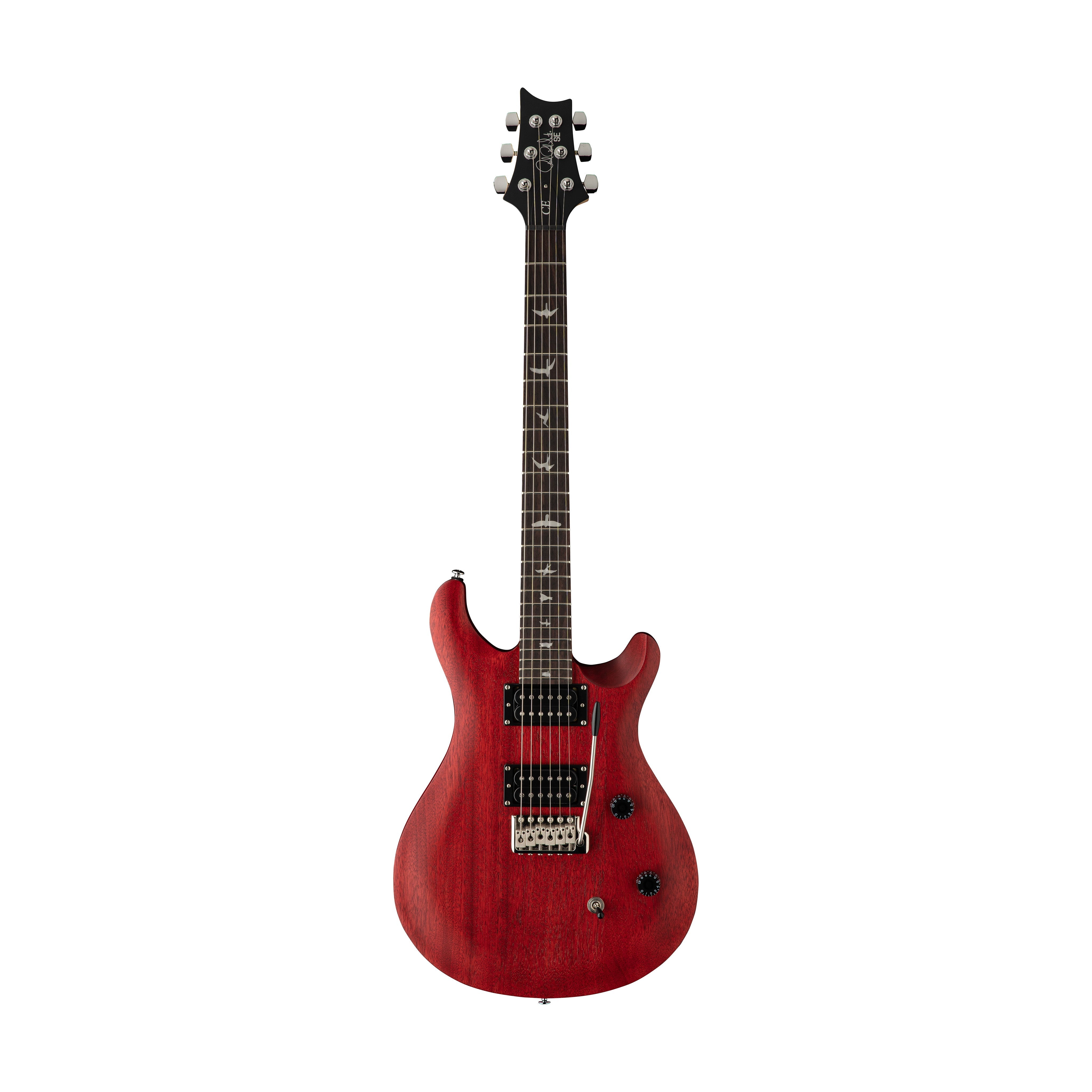 PRS SE CE24 Standard Satin Electric Guitar w/Bag, Vintage Cherry |  PRS |  ELECTRIC GUITAR |  Zoso Music