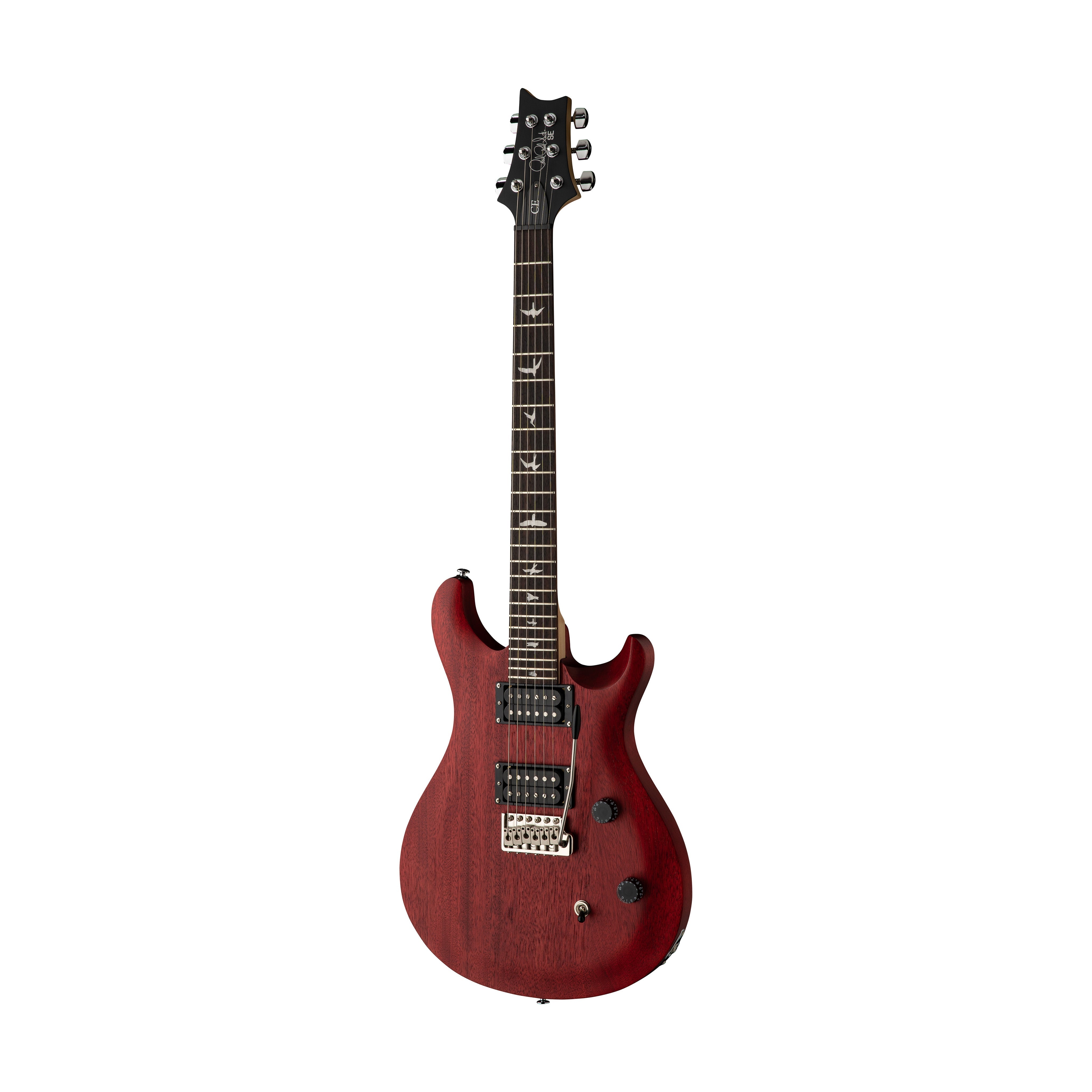 PRS SE CE24 Standard Satin Electric Guitar w/Bag, Vintage Cherry |  PRS |  ELECTRIC GUITAR |  Zoso Music