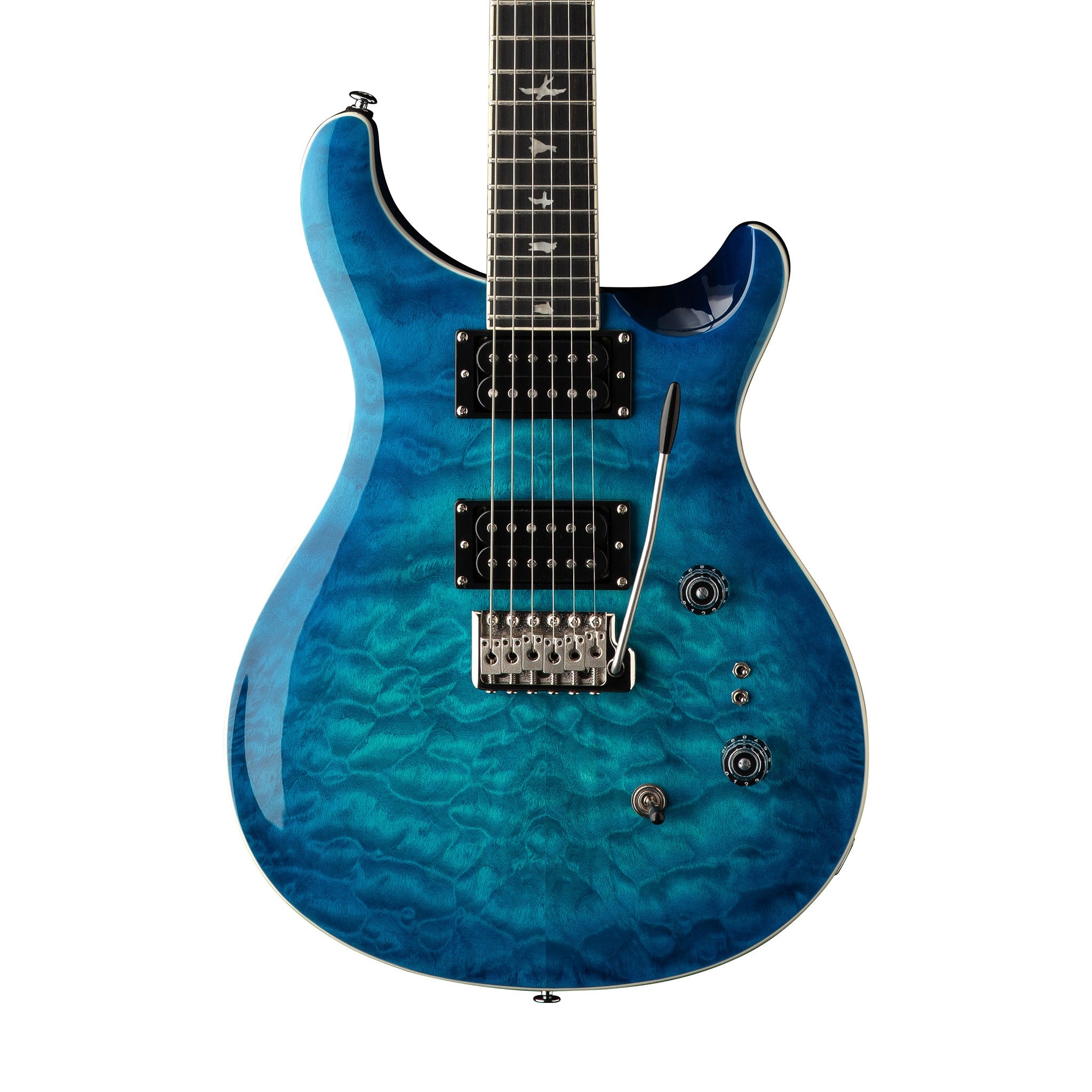PRS SE Custom 24-08 Electric Guitar, Quilted Lake Blue | Zoso Music Sdn Bhd