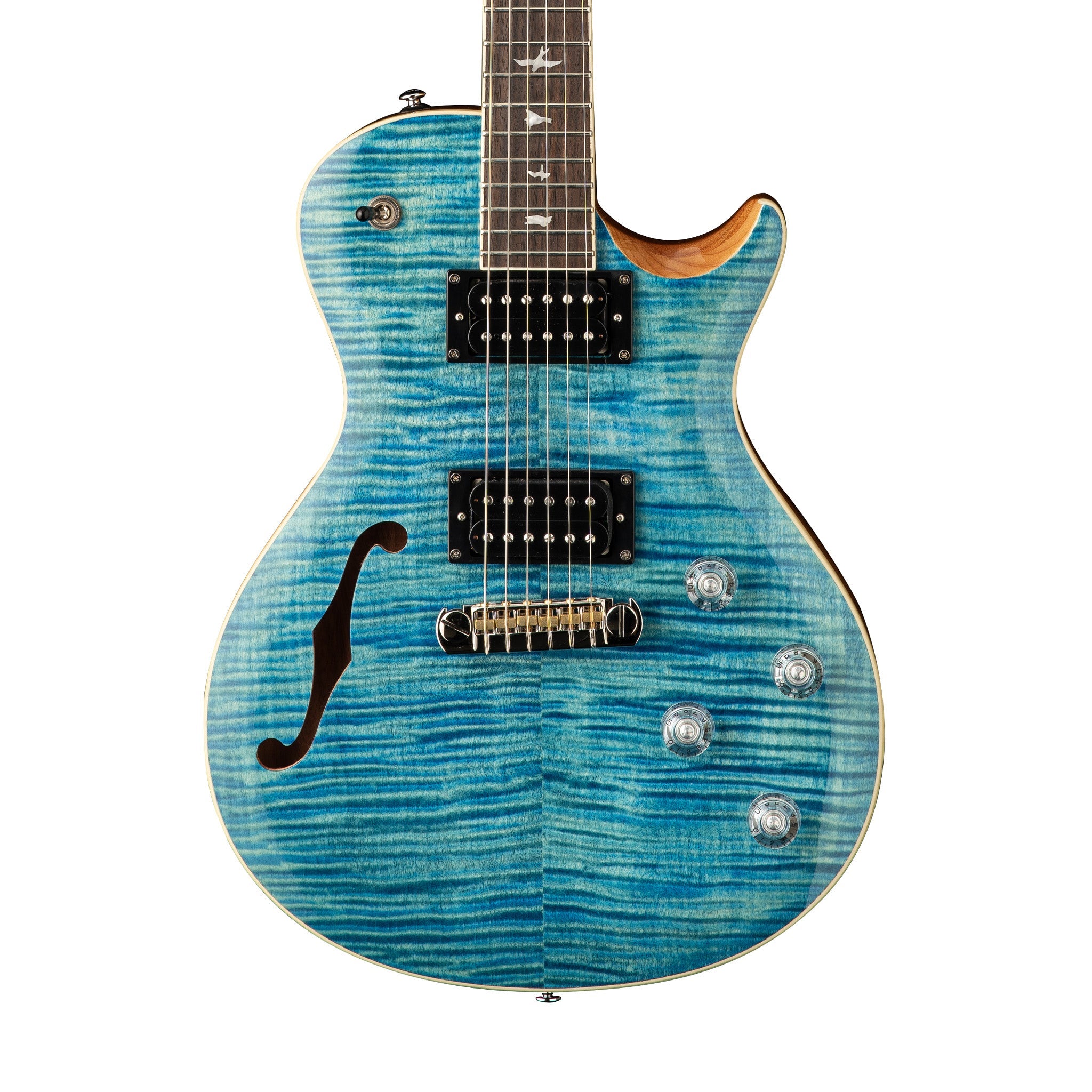 PRS SE Zach Myers 594 Left-Handed Semi Hollow-Body Electric Guitar, Myers Blue | Zoso Music Sdn Bhd