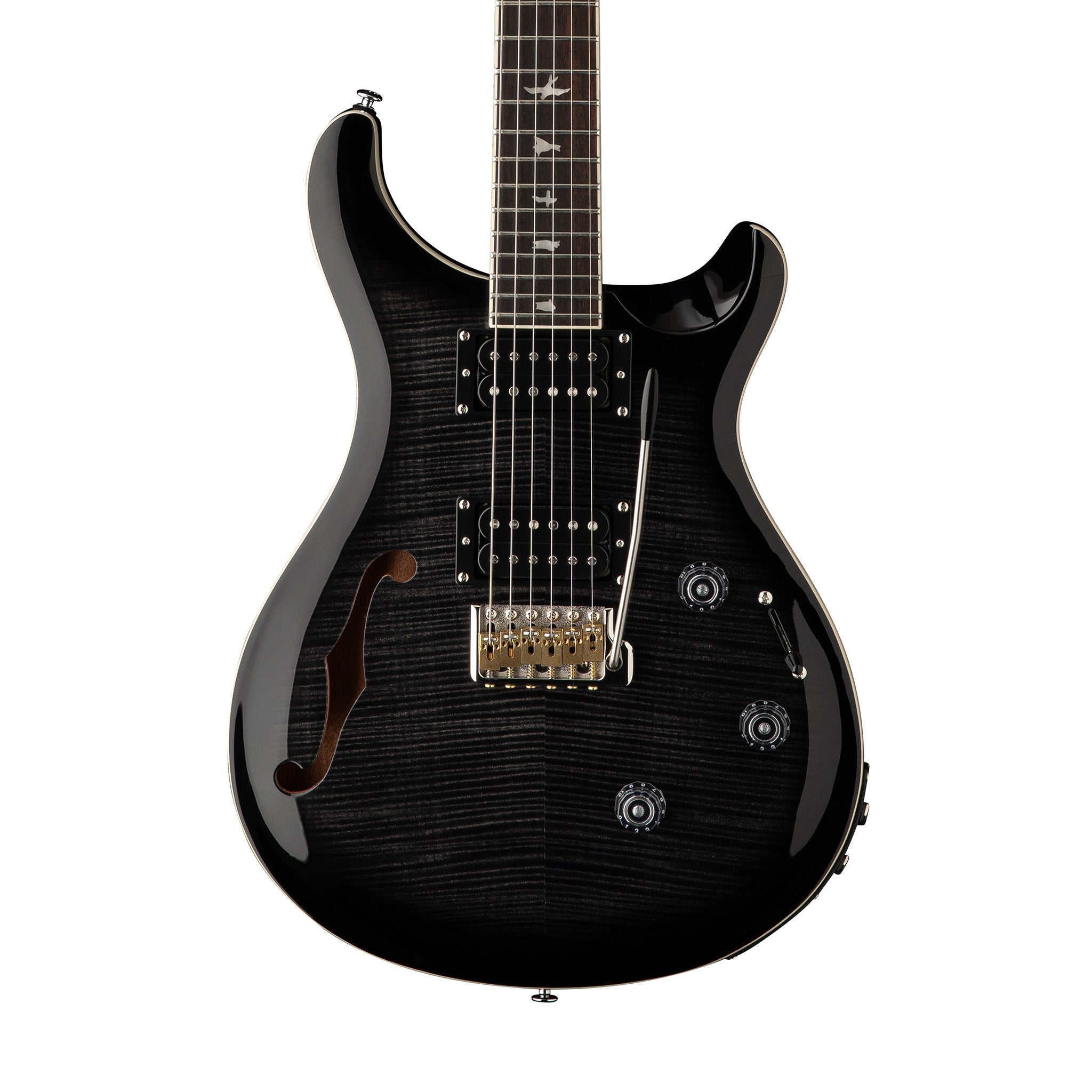 PRS SE Custom 24 Semi-Hollowbody Piezo, Charcoal Burst | Zoso Music Sdn Bhd