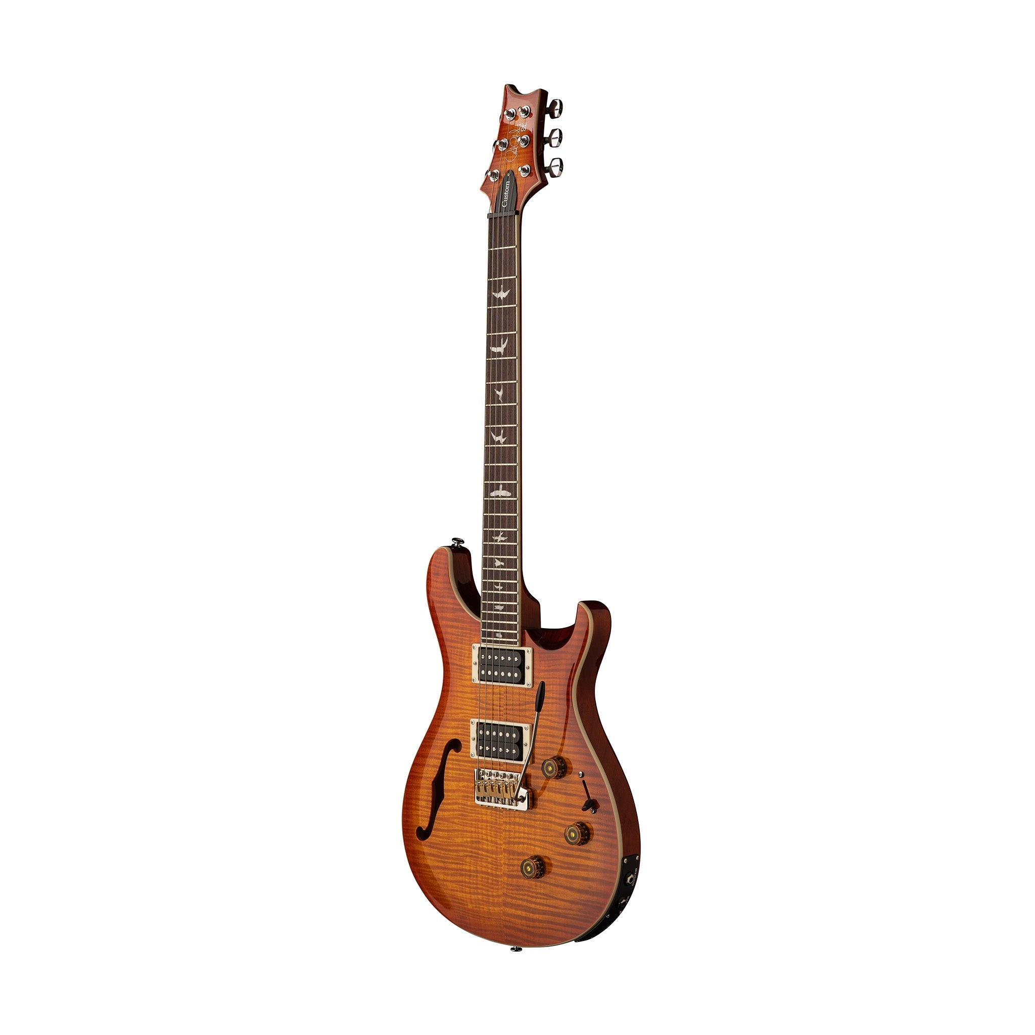 PRS SE Custom 24 Semi-Hollowbody Piezo, Vintage Sunburst |  PRS |  ELECTRIC GUITAR |  Zoso Music