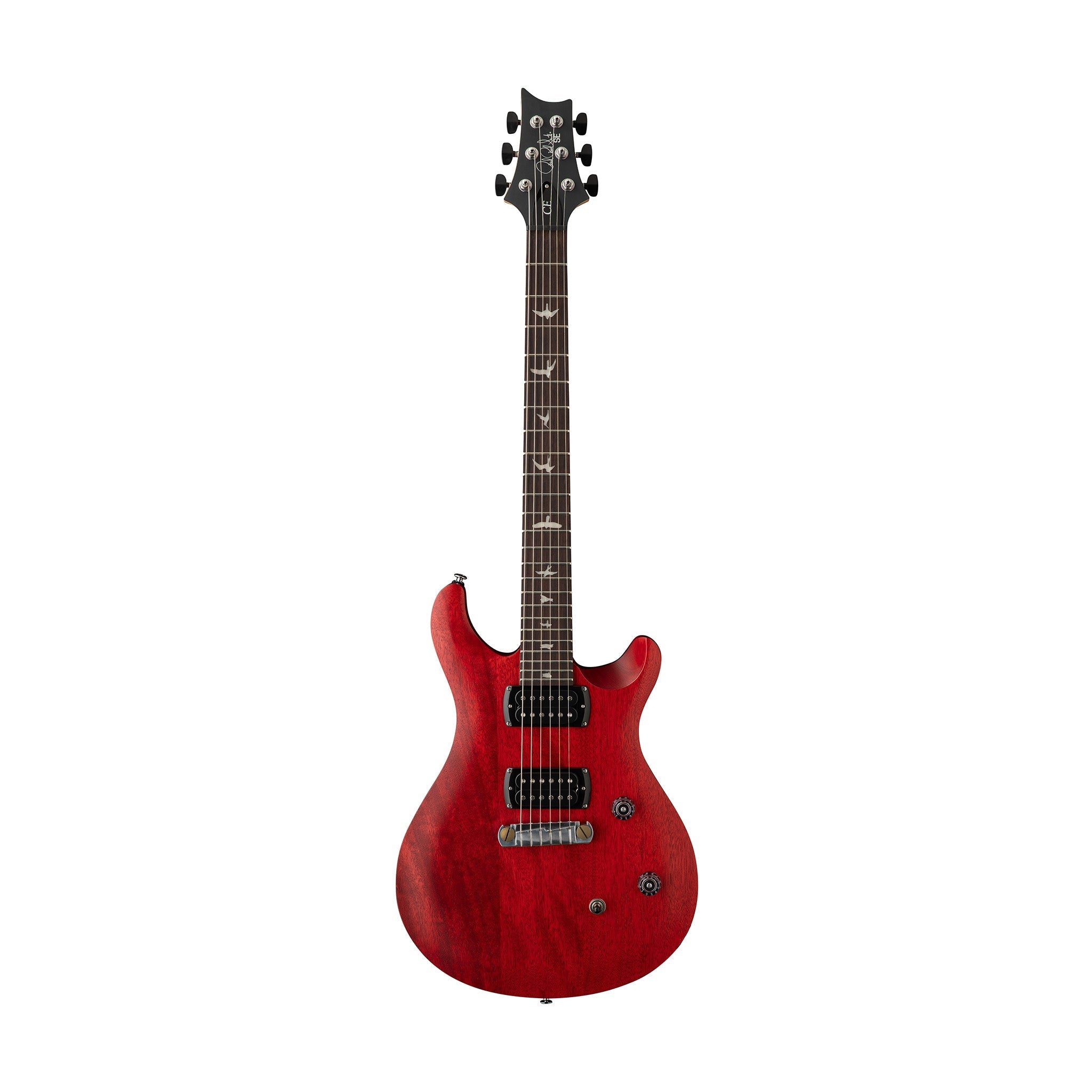 PRS SE CE24 Standard Stoptail Satin Electric Guitar, Vintage Cherry |  PRS |  ELECTRIC GUITAR |  Zoso Music