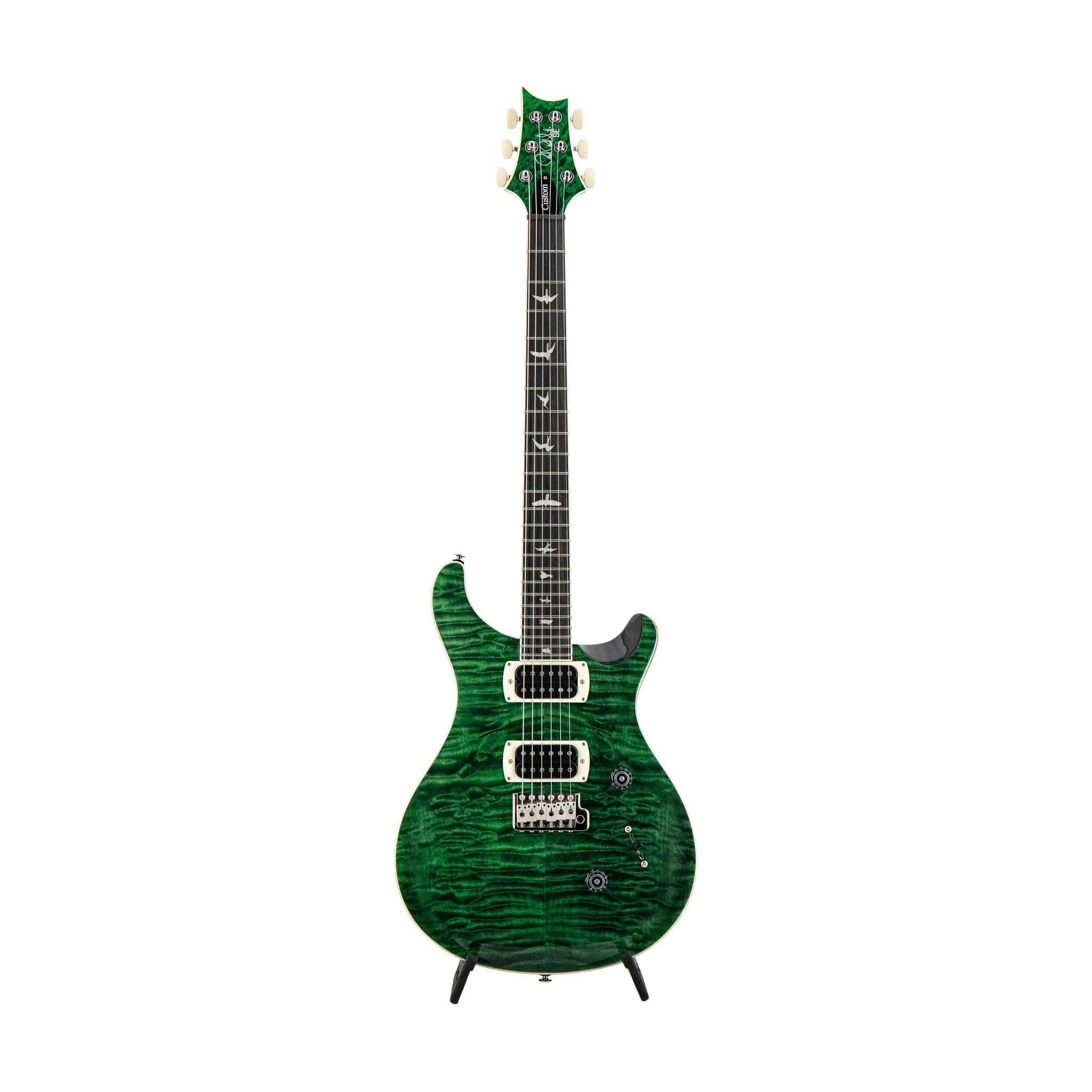 PRS SE Custom 24 Electric Guitar w/Quilt Package, Teal Black |  PRS |  ELECTRIC GUITAR |  Zoso Music