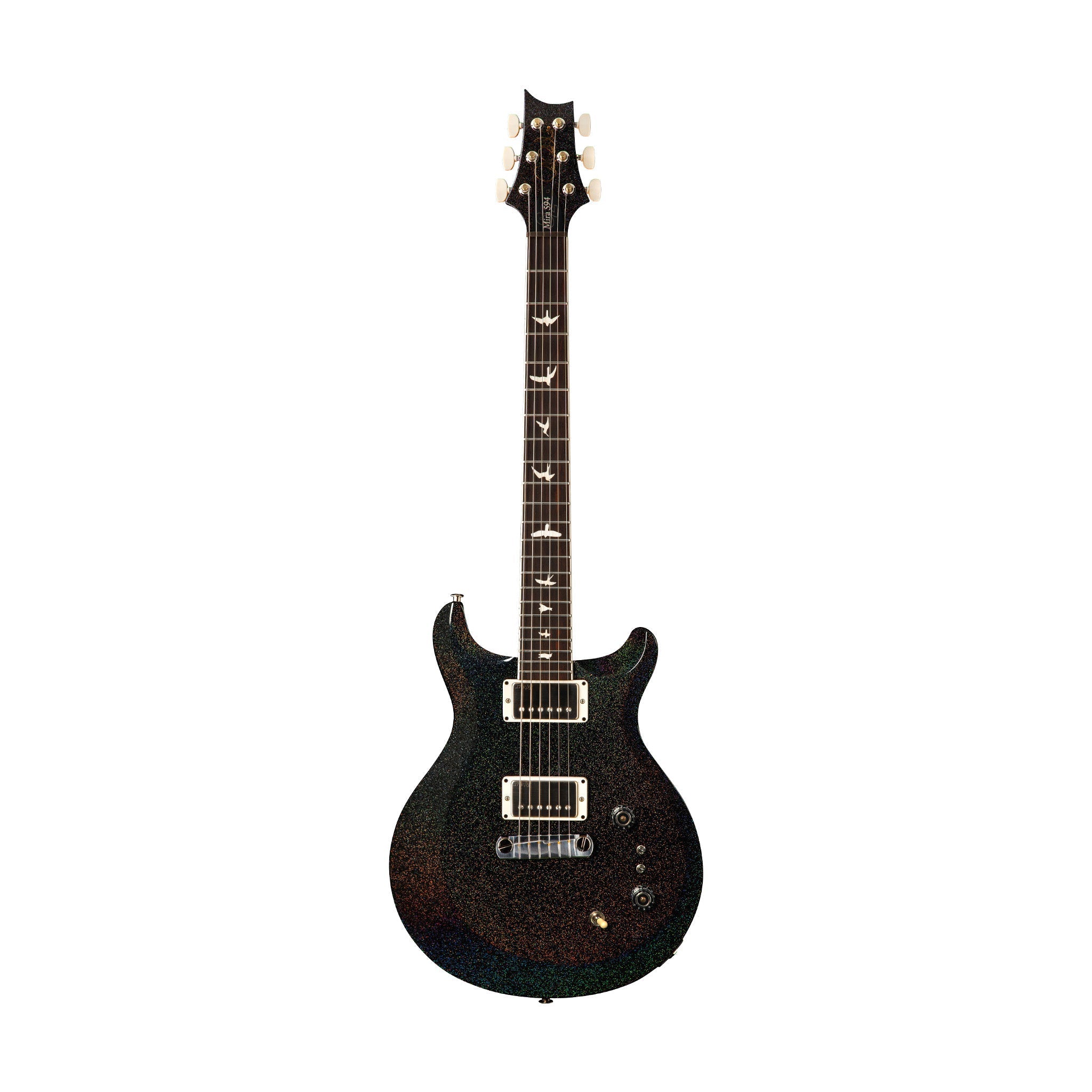 PRS S2 Mira 594 Electric Guitar, Black Rainbow Hollowflake |  PRS |  ELECTRIC GUITAR |  Zoso Music