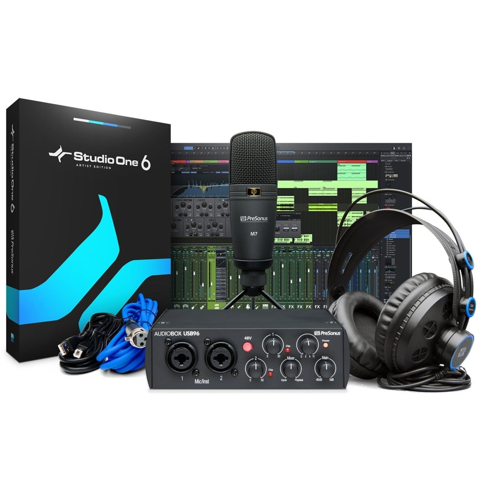 PreSonus AudioBox 25th Anniversary Edition USB 96 Studio Hardware and Software Recording Bundle | Zoso Music Sdn Bhd