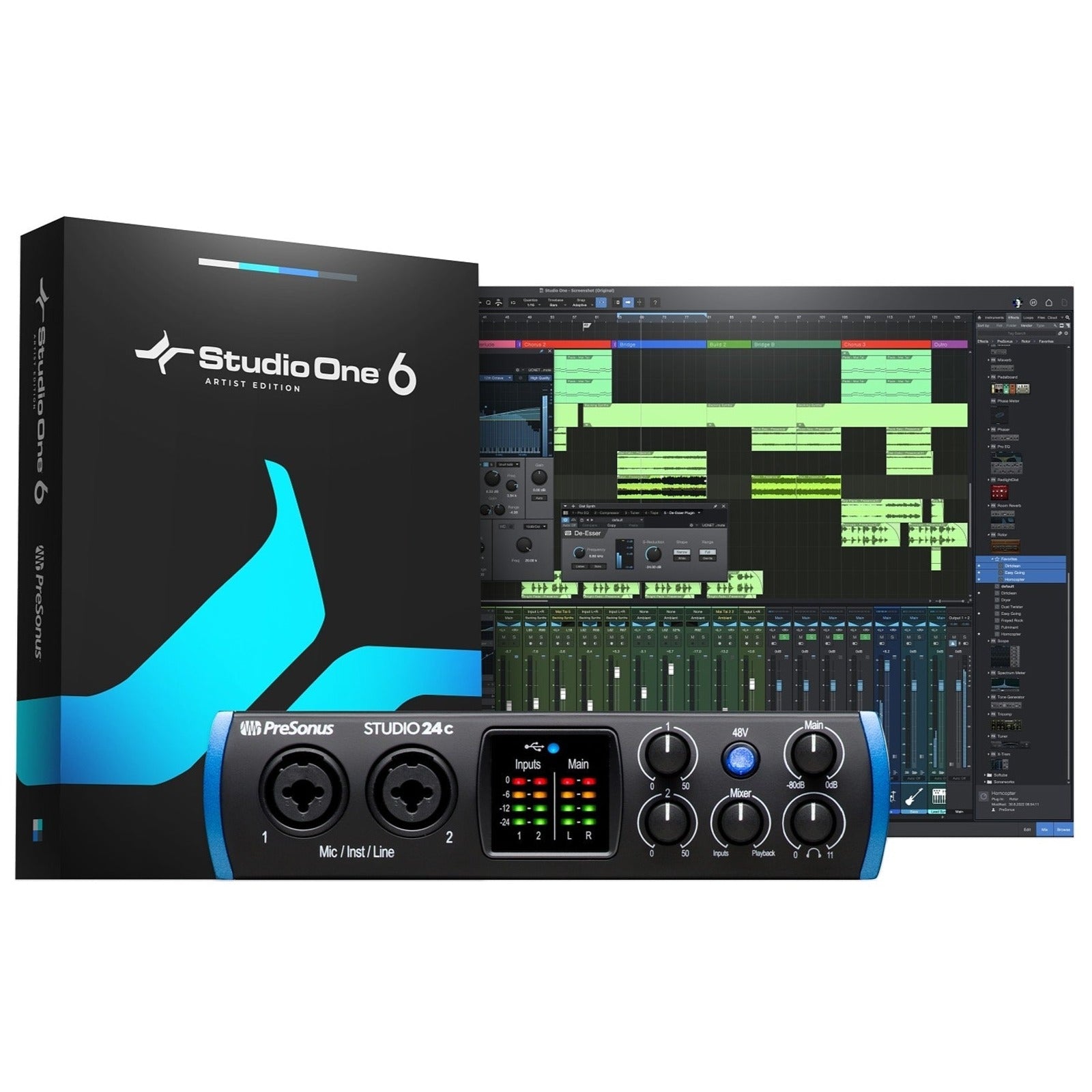 Presonus Studio 24c USB-C Audio Interface | Zoso Music Sdn Bhd