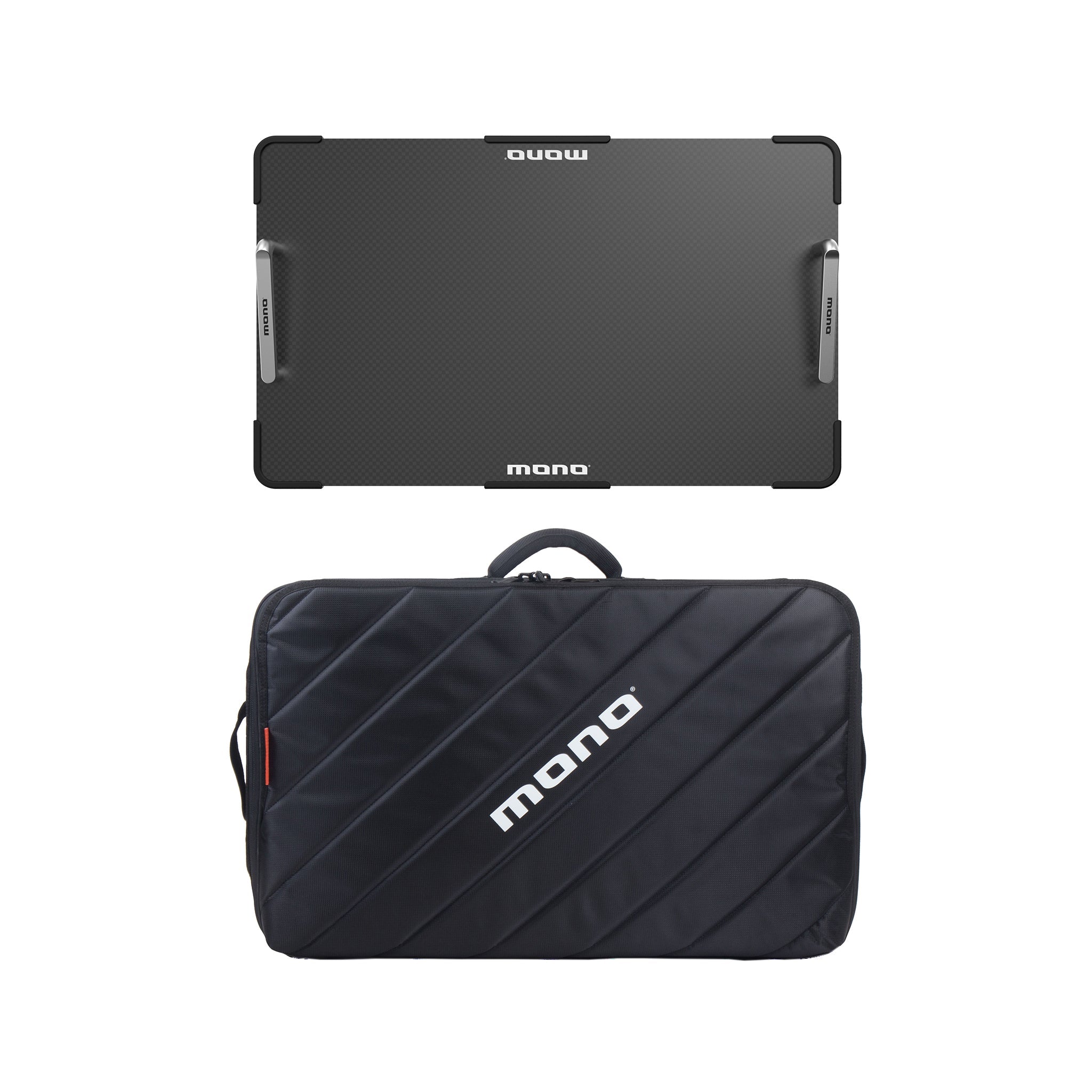 MONO Pedalboard Carbon Medium and Tour Accessory Case 2.0, Black - ZOSO MUSIC