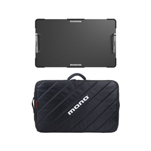 MONO Pedalboard Carbon Medium and Tour Accessory Case 2.0, Black - ZOSO MUSIC
