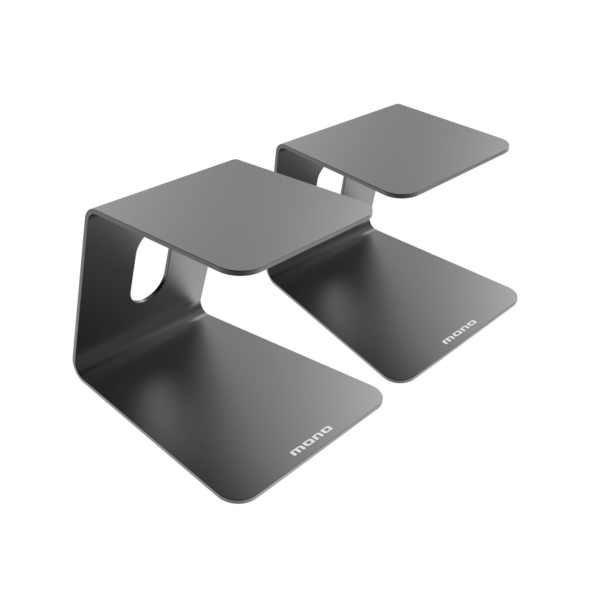 MONO Studio Monitor Stands, Black - ZOSO MUSIC