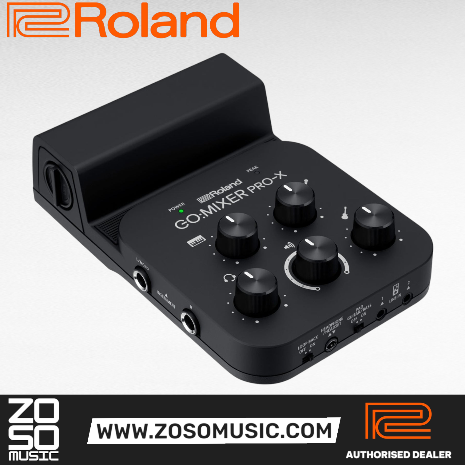 Roland GO:MIXER PRO-X Audio Mixer for Smartphones |  ROLAND |  MIXER-ANALOG |  Zoso Music