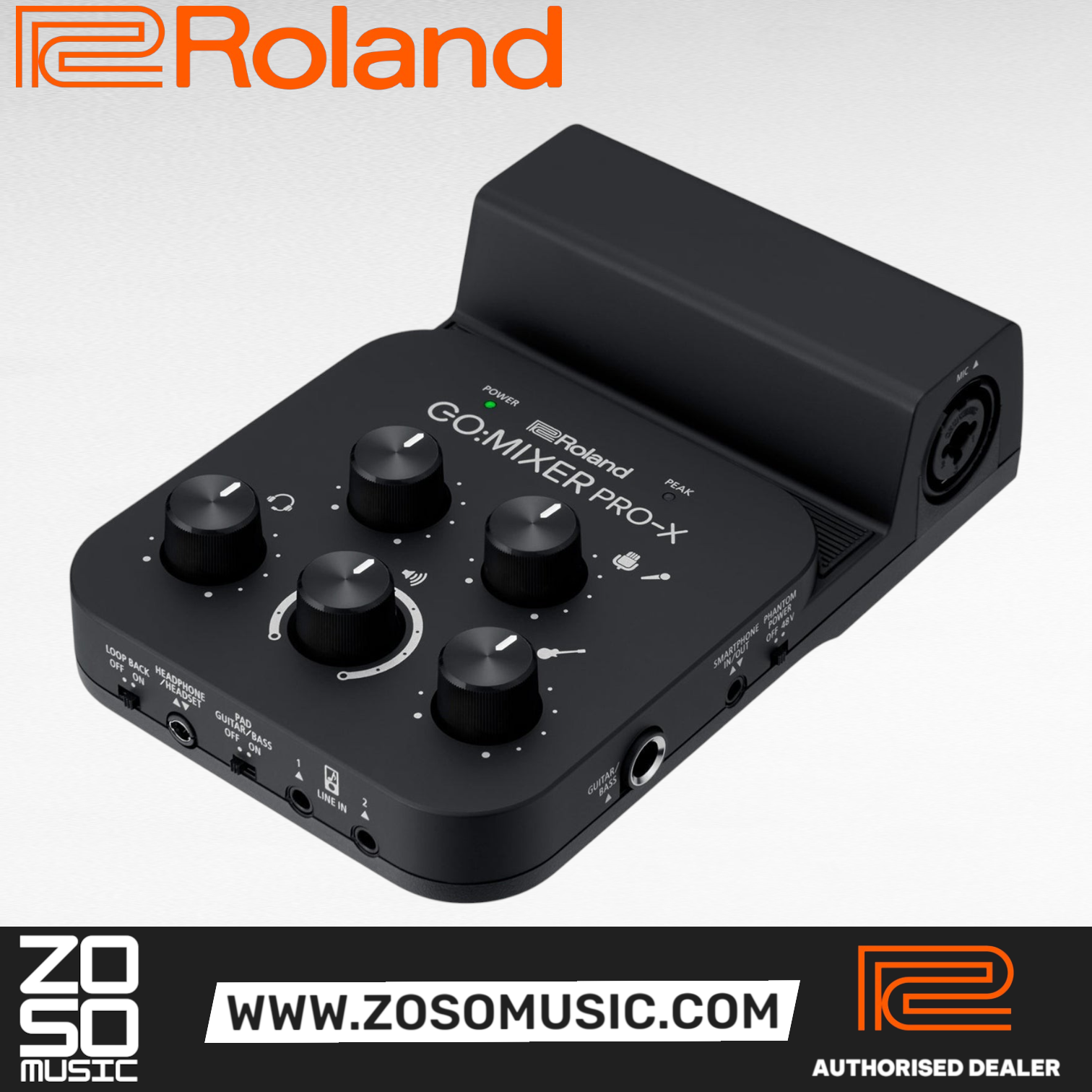 Roland GO:MIXER PRO-X Audio Mixer for Smartphones |  ROLAND |  MIXER-ANALOG |  Zoso Music