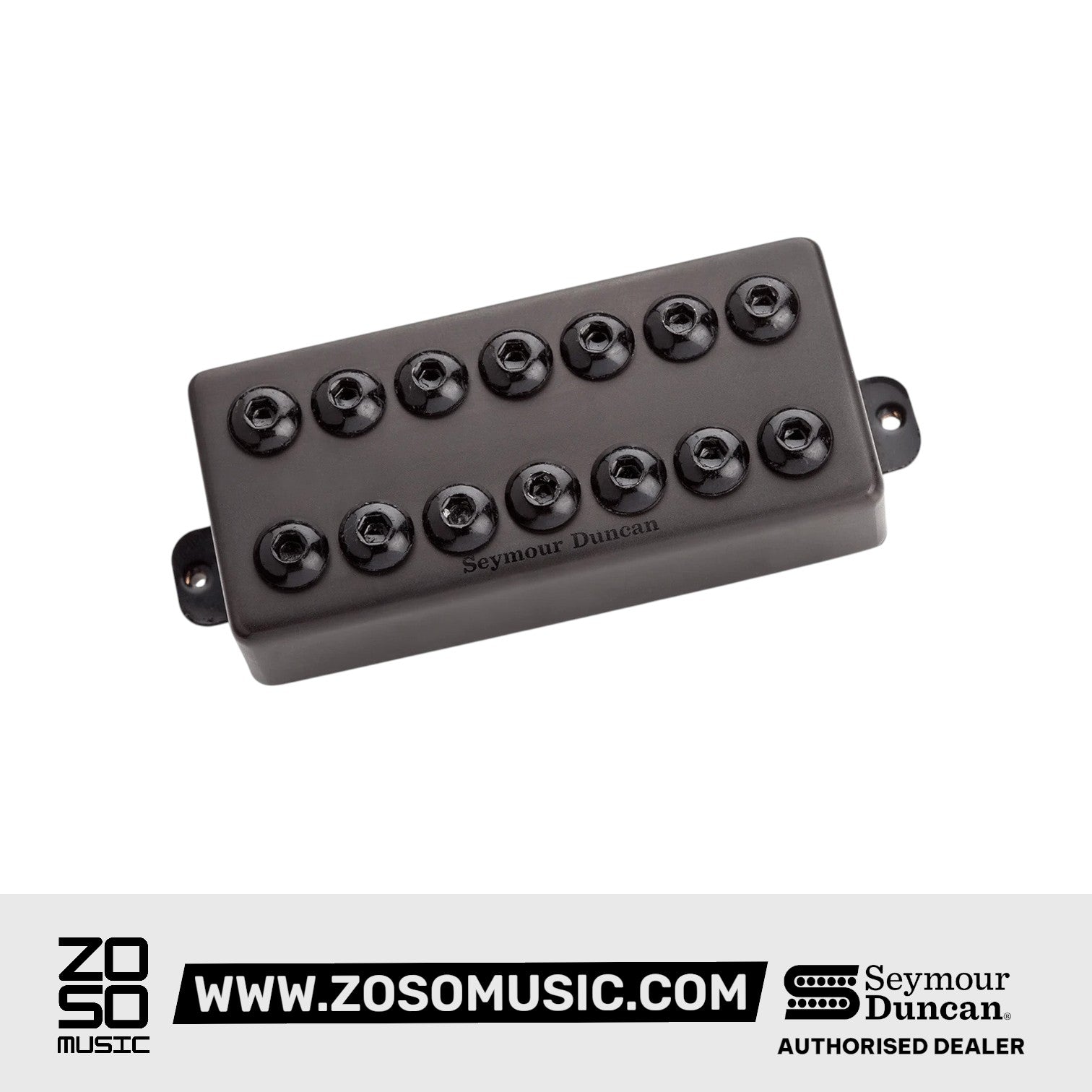 Seymour Duncan Invader 7-String Bridge Humbucker Set, Black Metal