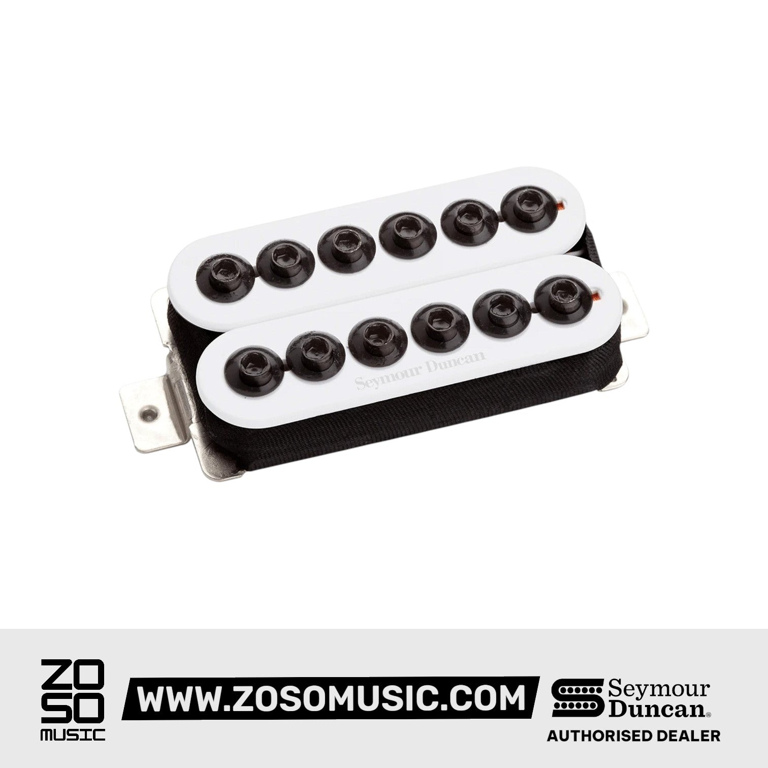 Seymour Duncan Invader 6-String Bridge Passive Humbucker Pickups, White