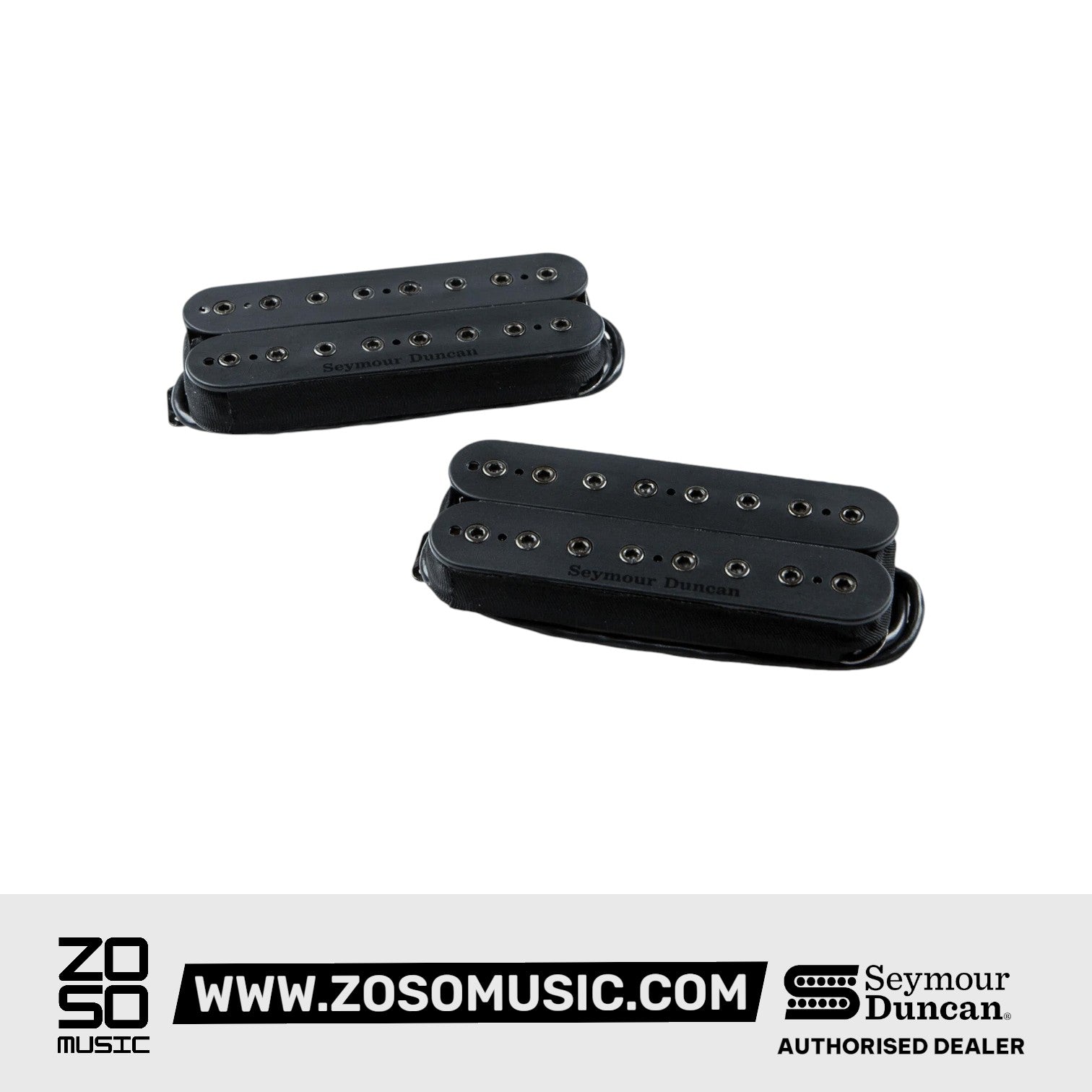 Seymour Duncan Mark Holcomb Alpha/Omega 8-String Humbucker Pickups Set, Matte Black