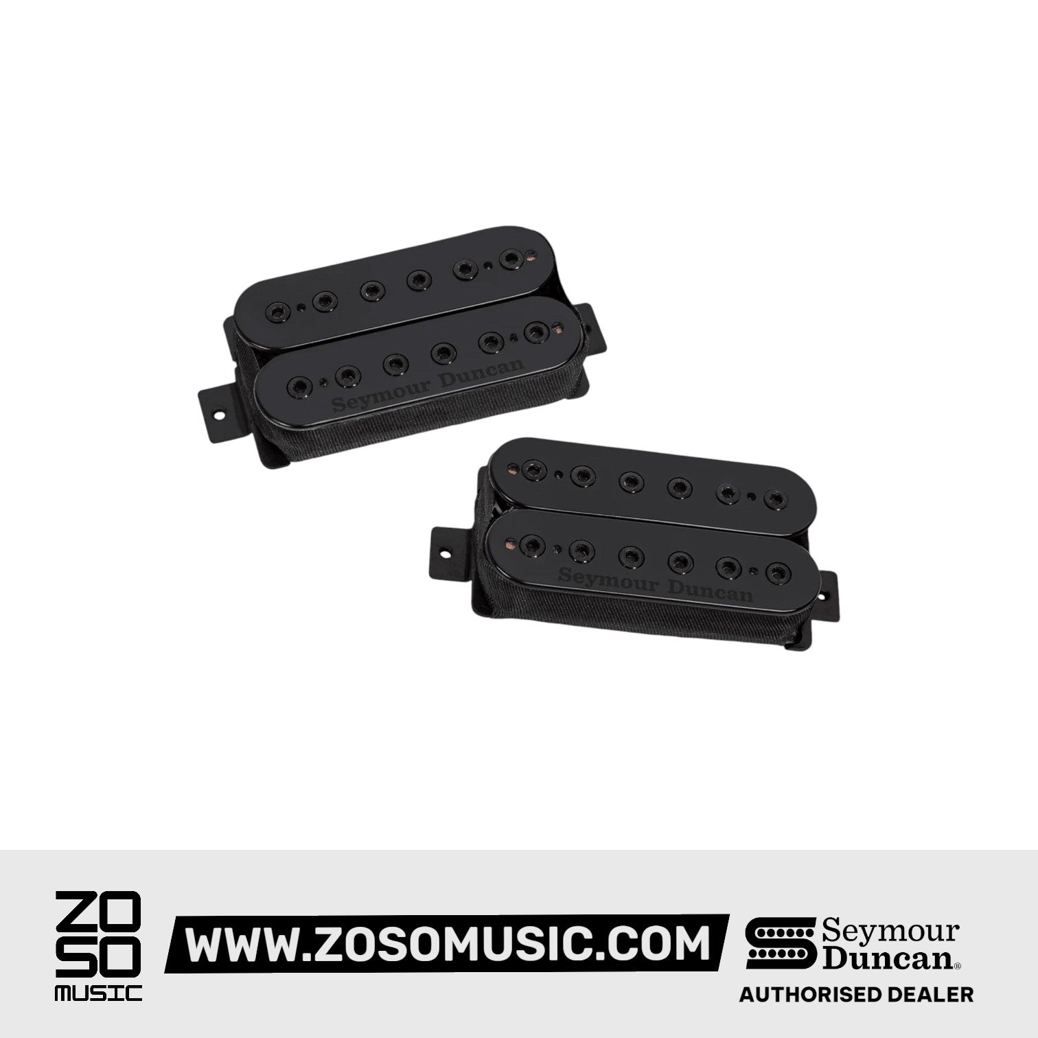 Seymour Duncan Mark Holcomb Scarlet/Scourge 6-String Passive Humbucker Pickups Set, Matte Black