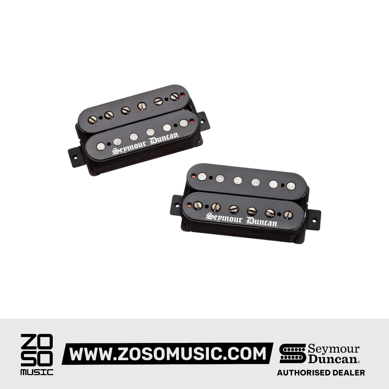Seymour Duncan Black Winter 6-String Humbucker Pickups Set, Black