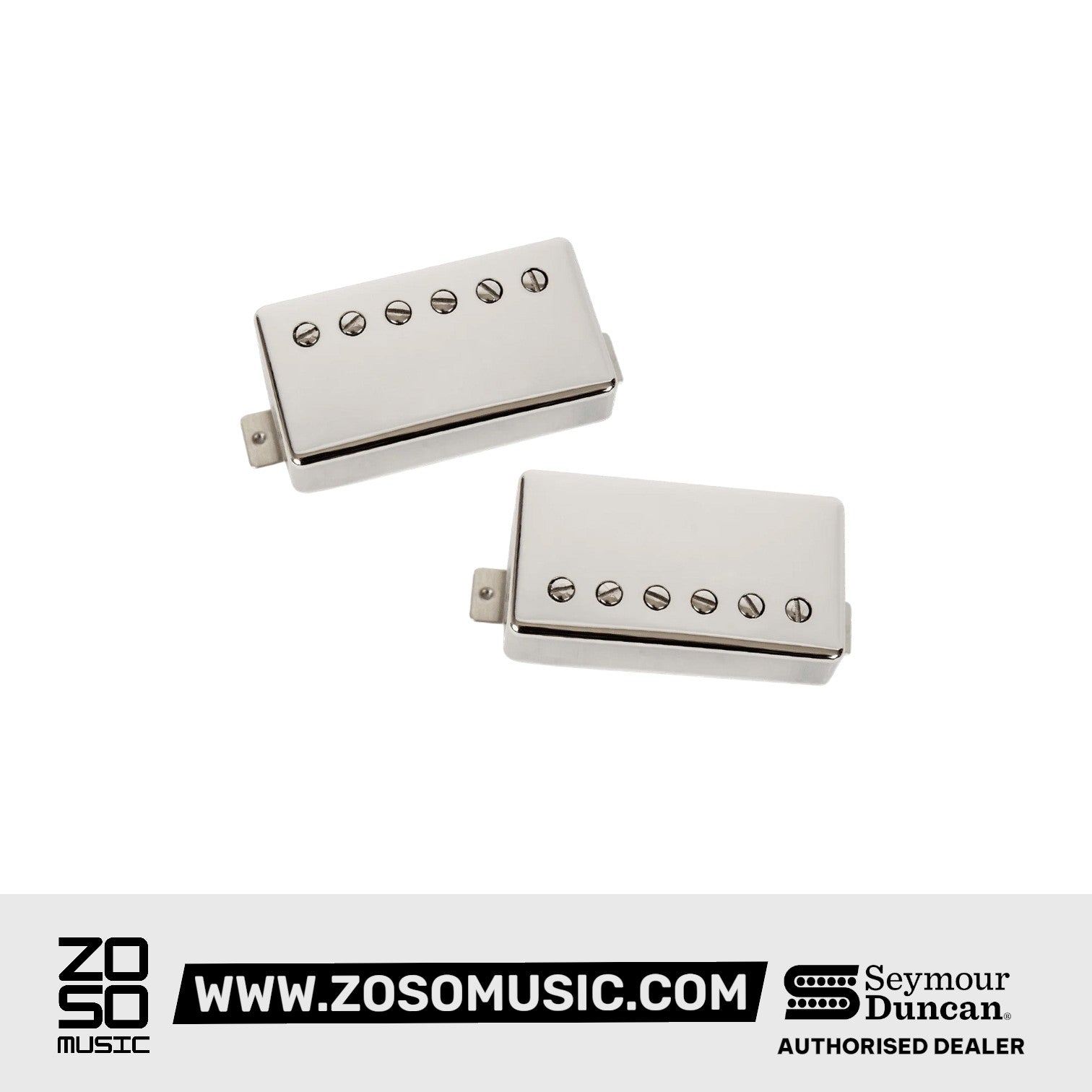 Seymour Duncan Slash 2.0 6-String Ice-Braided Shield Pickups Set, Nickel Cover