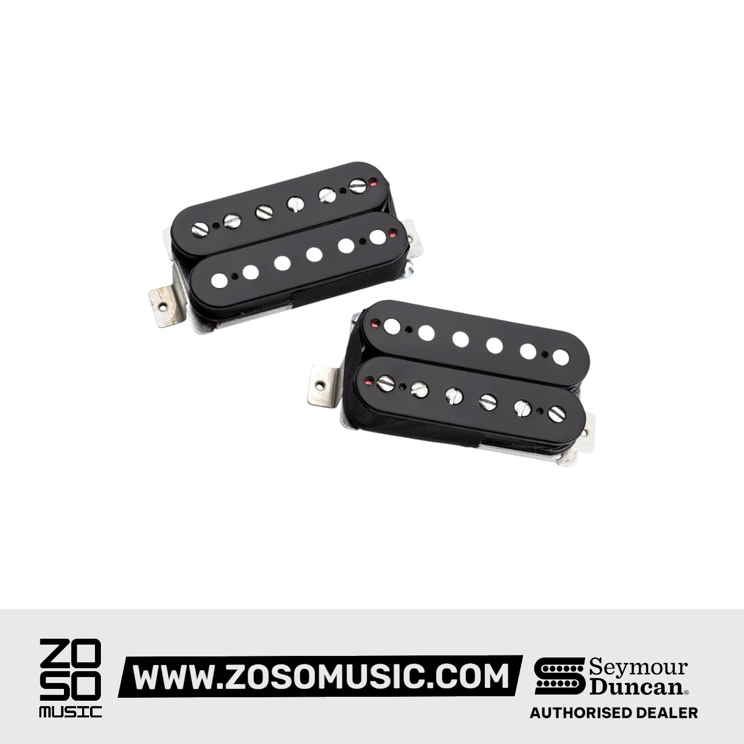 Seymour Duncan 50th Anniversary Hot Rodded 6-String JB/Jazz Humbucker Set, Black