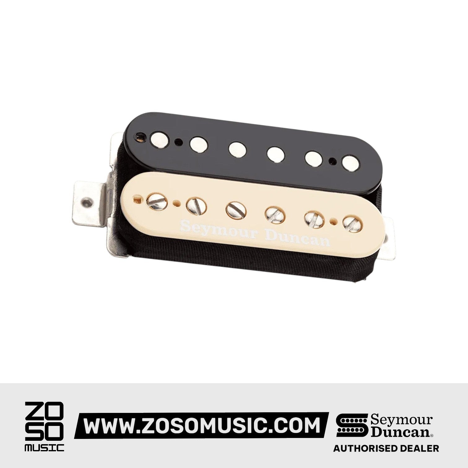 Seymour Duncan 50th Anniversary Hot Rodded 6-String JB/Jazz Humbucker Set, Zebra