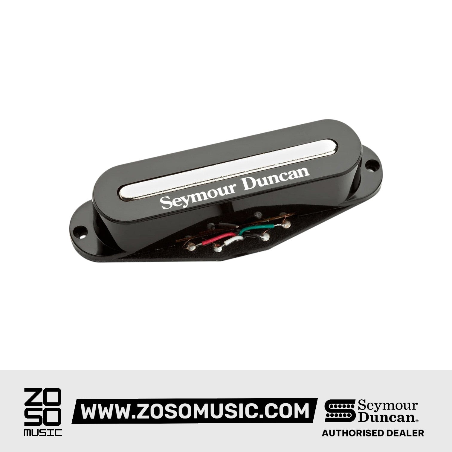 Seymour Duncan Hot Stack 6-String Strat Neck/Middle Pickup, Black