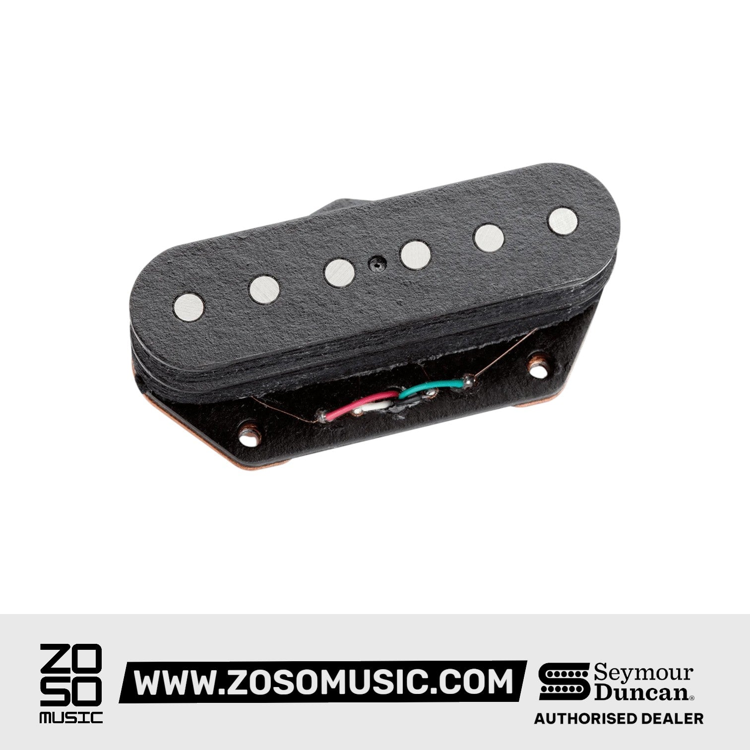 Seymour Duncan BG1400 6-String Bridge Tele Pickup, Black w/o logo