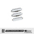 Seymour Duncan Cory Wong Clean Machine 6-String Strat Pickups Set, White Cover