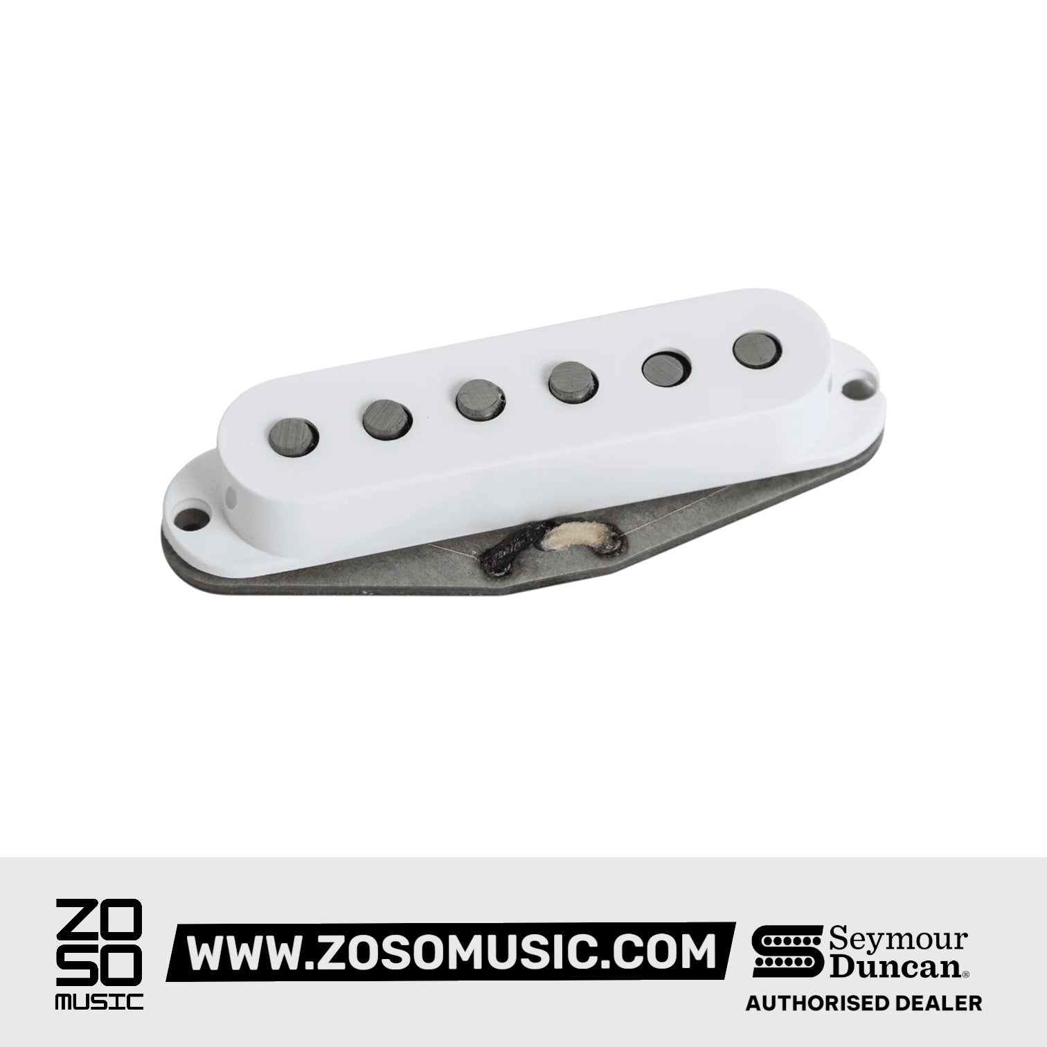 Seymour Duncan Cory Wong Clean Machine 6-String Strat Pickups Set, White Cover