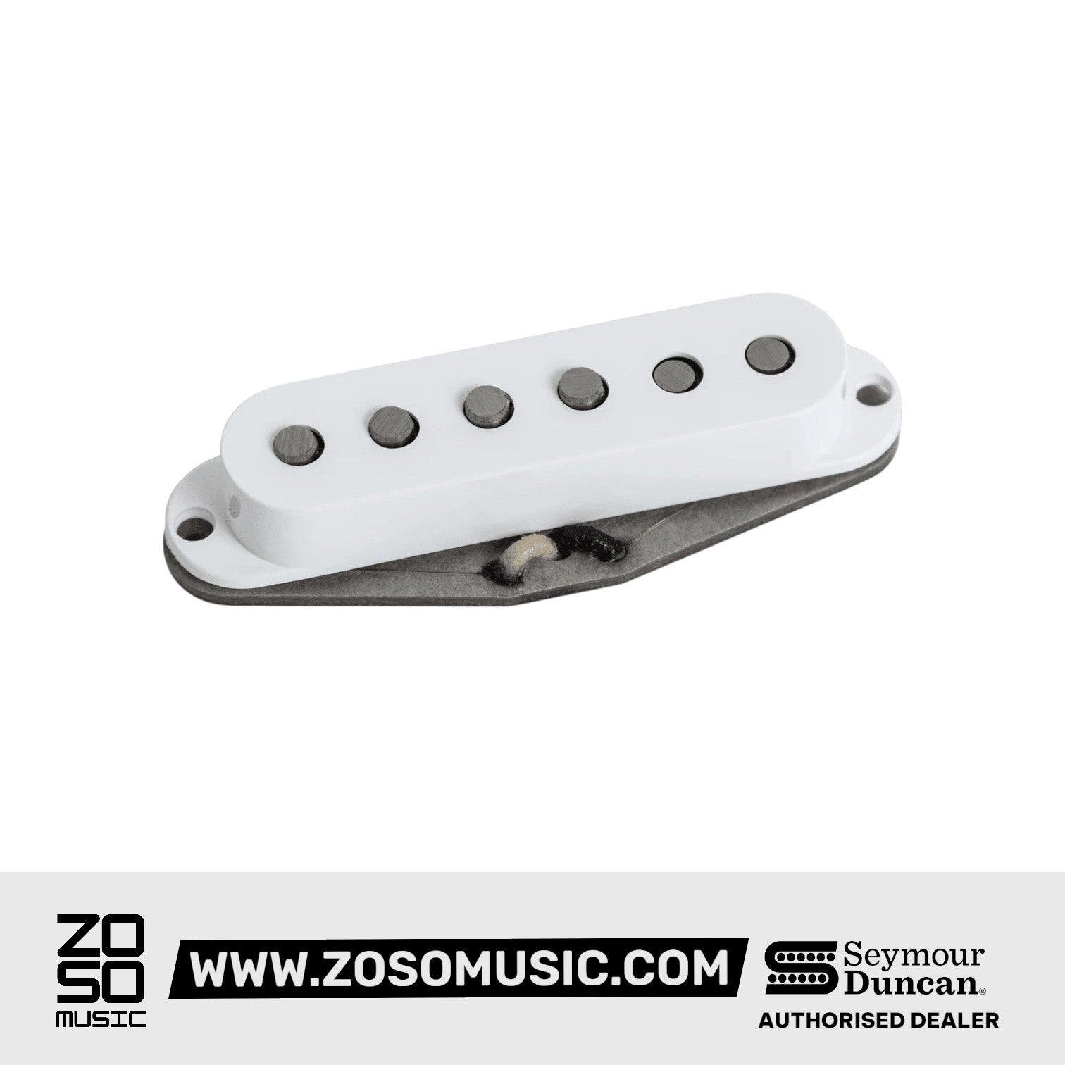 Seymour Duncan Cory Wong Clean Machine 6-String Strat Pickups Set, White Cover