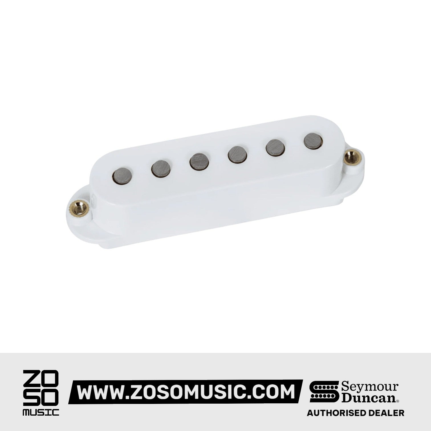 Seymour Duncan Cory Wong Clean Machine 6-String Strat Pickups Set, White Cover