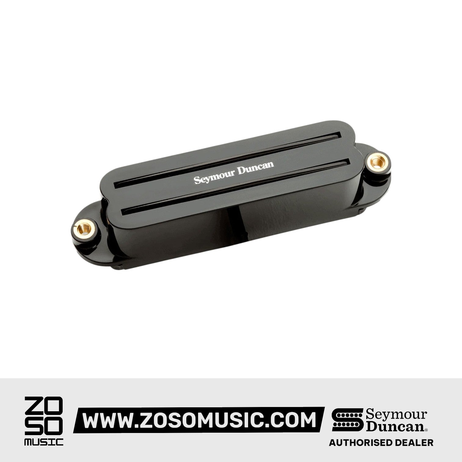 Seymour Duncan Hot Rails 6-String Neck Strat Humbucker, Black Cover