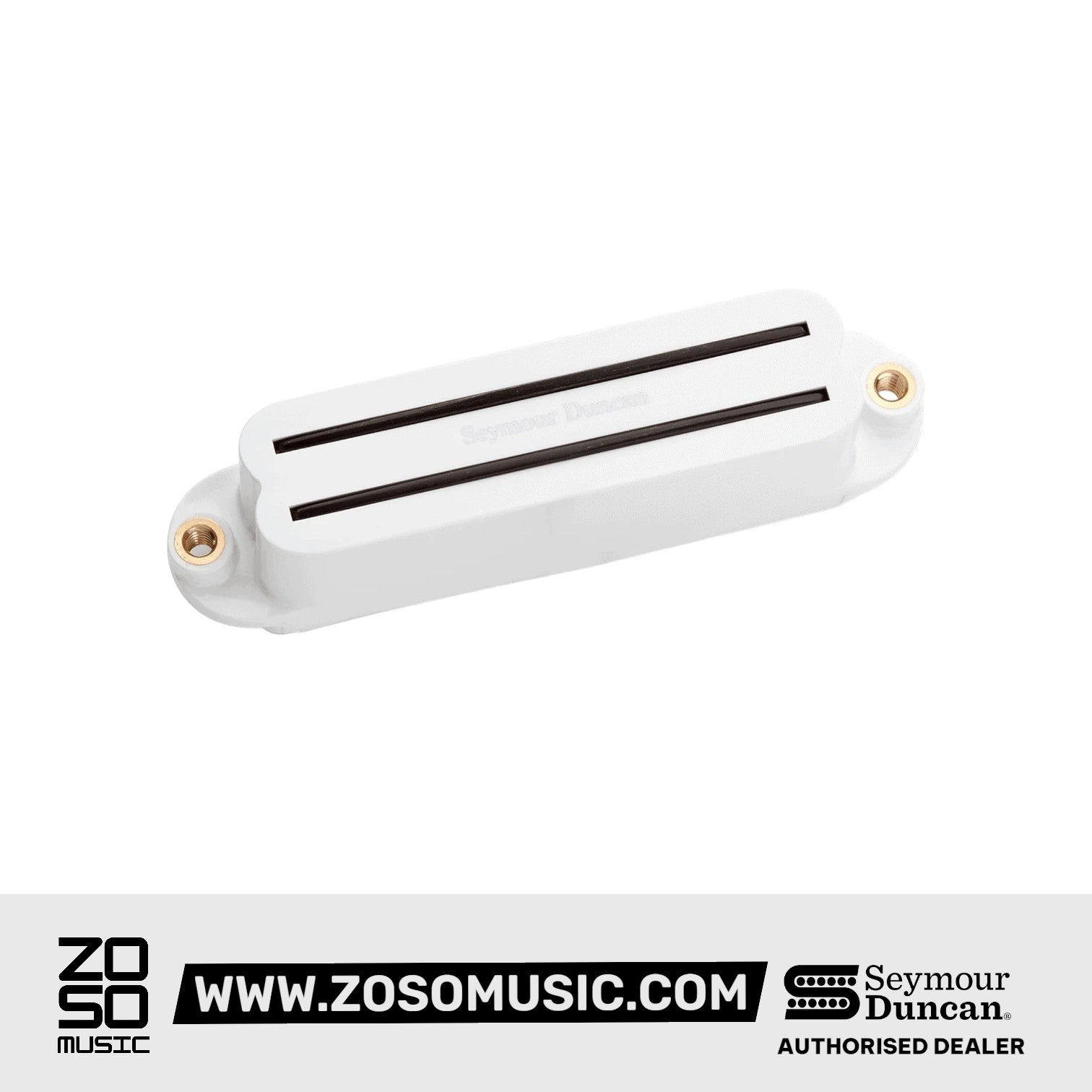 Seymour Duncan Hot Rails 6-String Neck Strat Humbucker, White Cover
