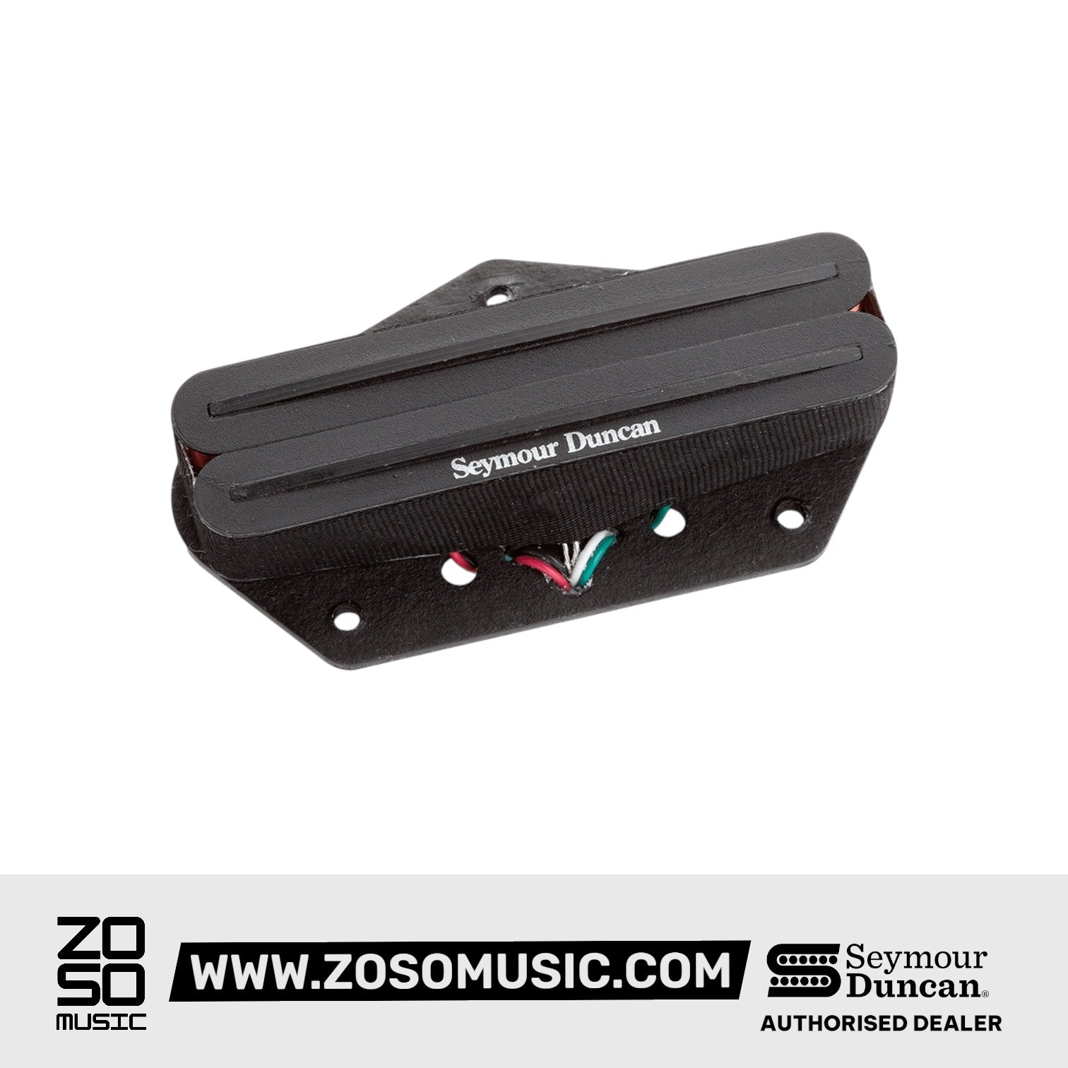 Seymour Duncan Hot Rails 6-String Bridge Telecaster Humbucker Pickup, Black