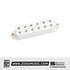 Seymour Duncan JB Jr. 6-String Bridge Strat Humbucker Set, White Cover