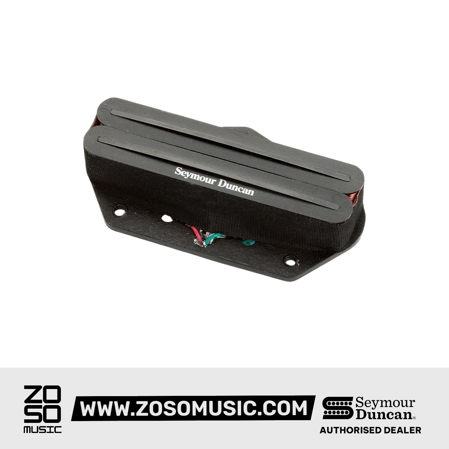 Seymour Duncan Hot Rails 6-String Tele Pickups Set, Black