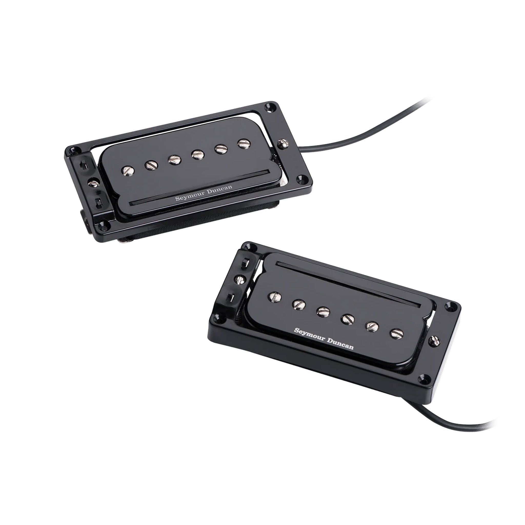 Seymour Duncan P-Rails 6-Strings Triple Shot Flat Humbucker Pickups Set, Black