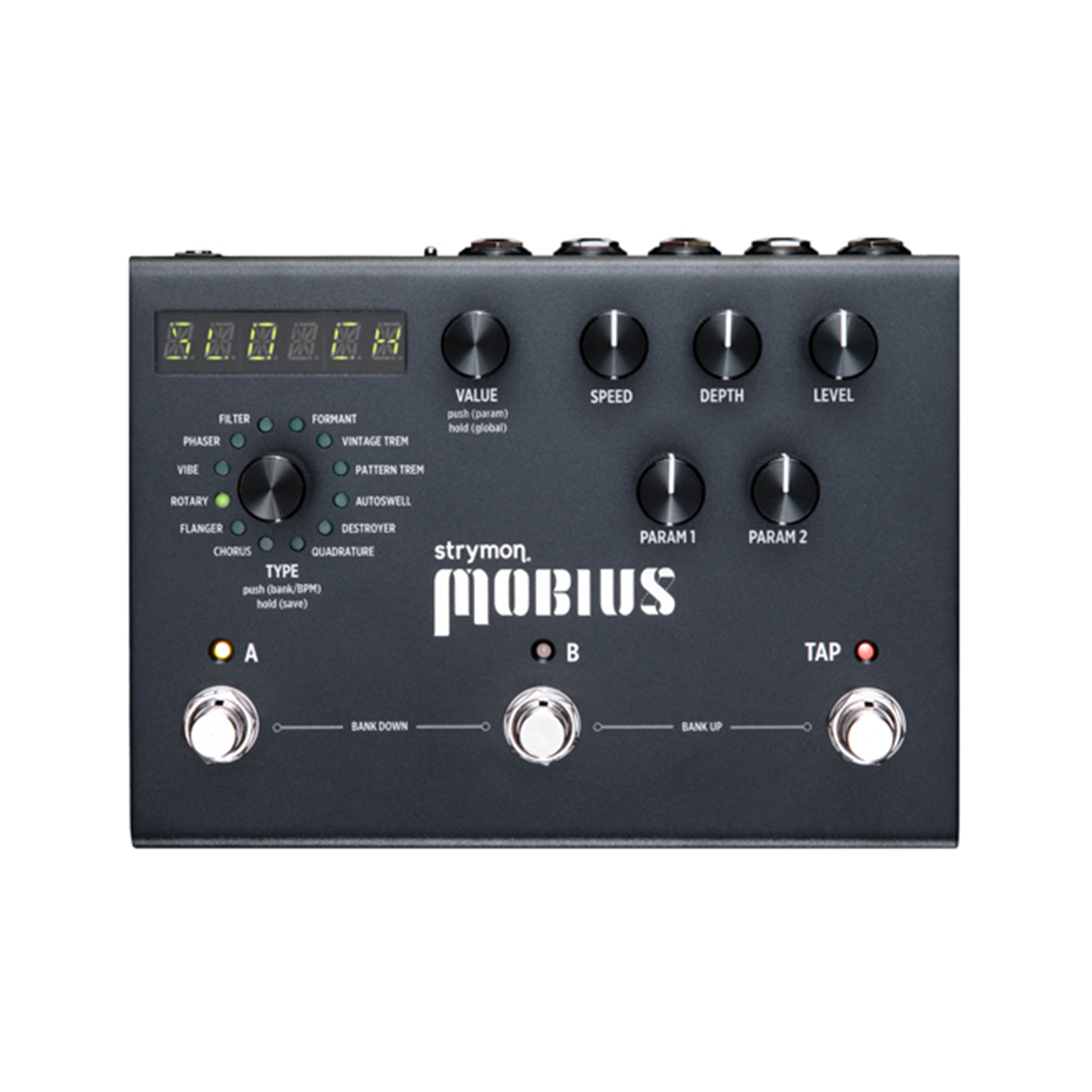 Strymon Mobius Modulation Guitar Effects Pedal, Midnight Edition Zoso Music