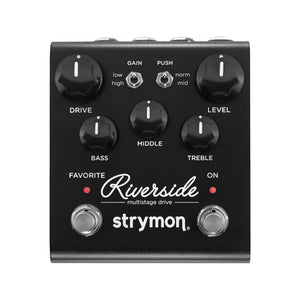 Strymon Riverside Multistage Drive Guitar Effects Pedal, Midnight Edition Zoso Music