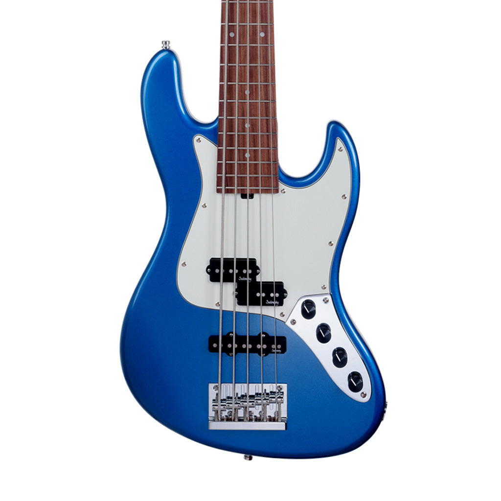 Sadowsky MetroExpress 21-Fret Hybrid PJ 5-String Bass Guitar, PF FB, Ice Blue Metallic | Zoso Music Sdn Bhd