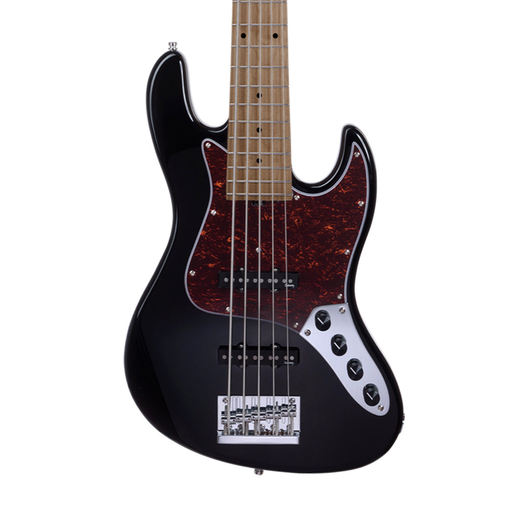 Sadowsky MetroExpress 21-fret Vintage JJ 5-String Bass Guitar, Maple FB, Black High Polish | Zoso Music Sdn Bhd