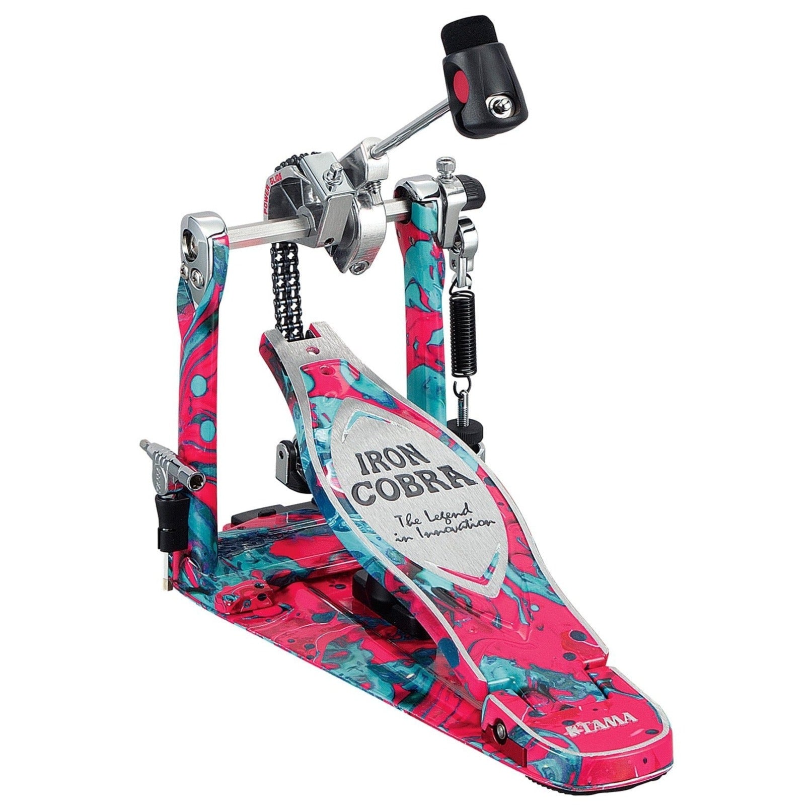 Tama HP900PMCS 50th Anniversary Marble Coral Swirl Single Pedal | Zoso Music Sdn Bhd