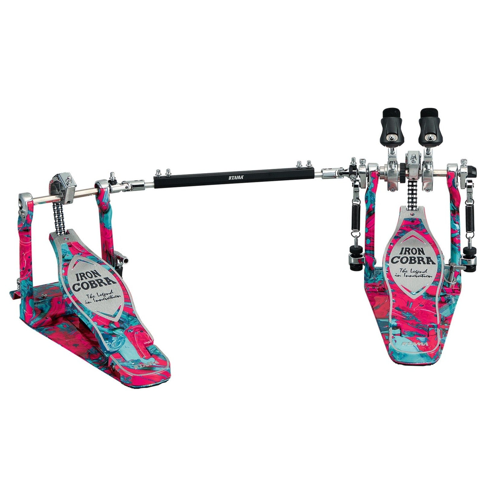 Tama HP900PWMCS 50th Anniversary Marble Coral Swirl Twin Pedal | Zoso Music Sdn Bhd
