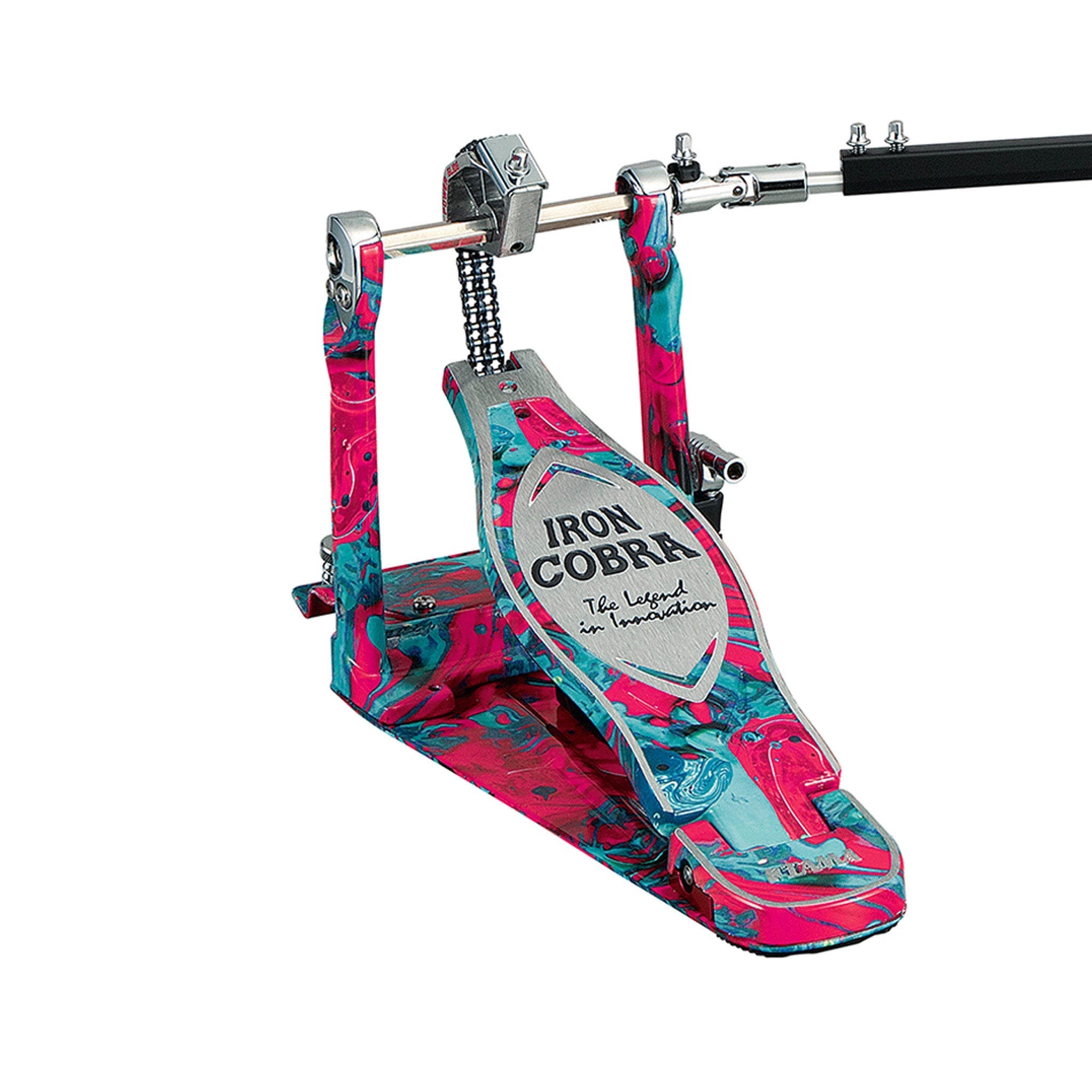 Tama HP900PWMCS 50th Anniversary Marble Coral Swirl Twin Pedal |  TAMA |  DRUM-KICK PEDAL |  Zoso Music