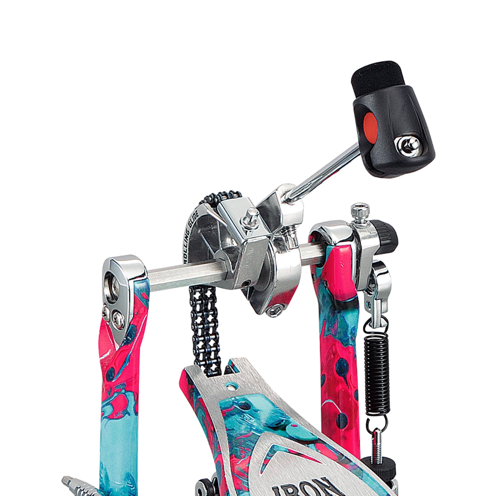 Tama HP900RMCS 50th Anniversary Marble Coral Swirl Single Pedal |  TAMA |  DRUM-KICK PEDAL |  Zoso Music